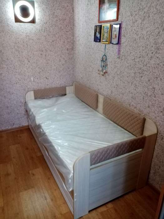 Фотография покупателя товара Кровать-тахта с подушками «Стиль 900.4», 2000 × 900 мм, цвет туя светлая / кофе с молоком - Фото 1