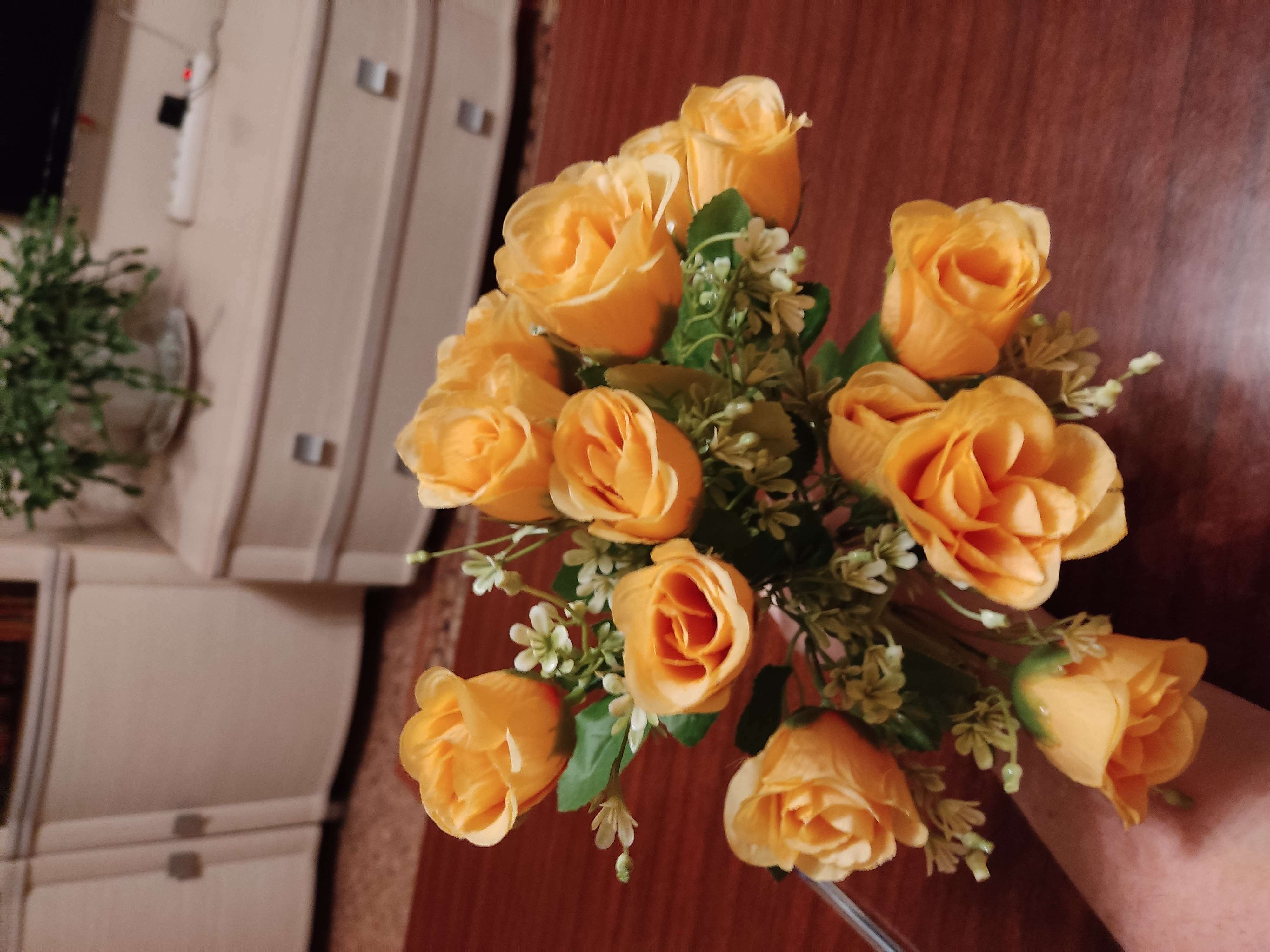 Фотография покупателя товара Букет "Розы очарованье" 28 см, микс - Фото 6