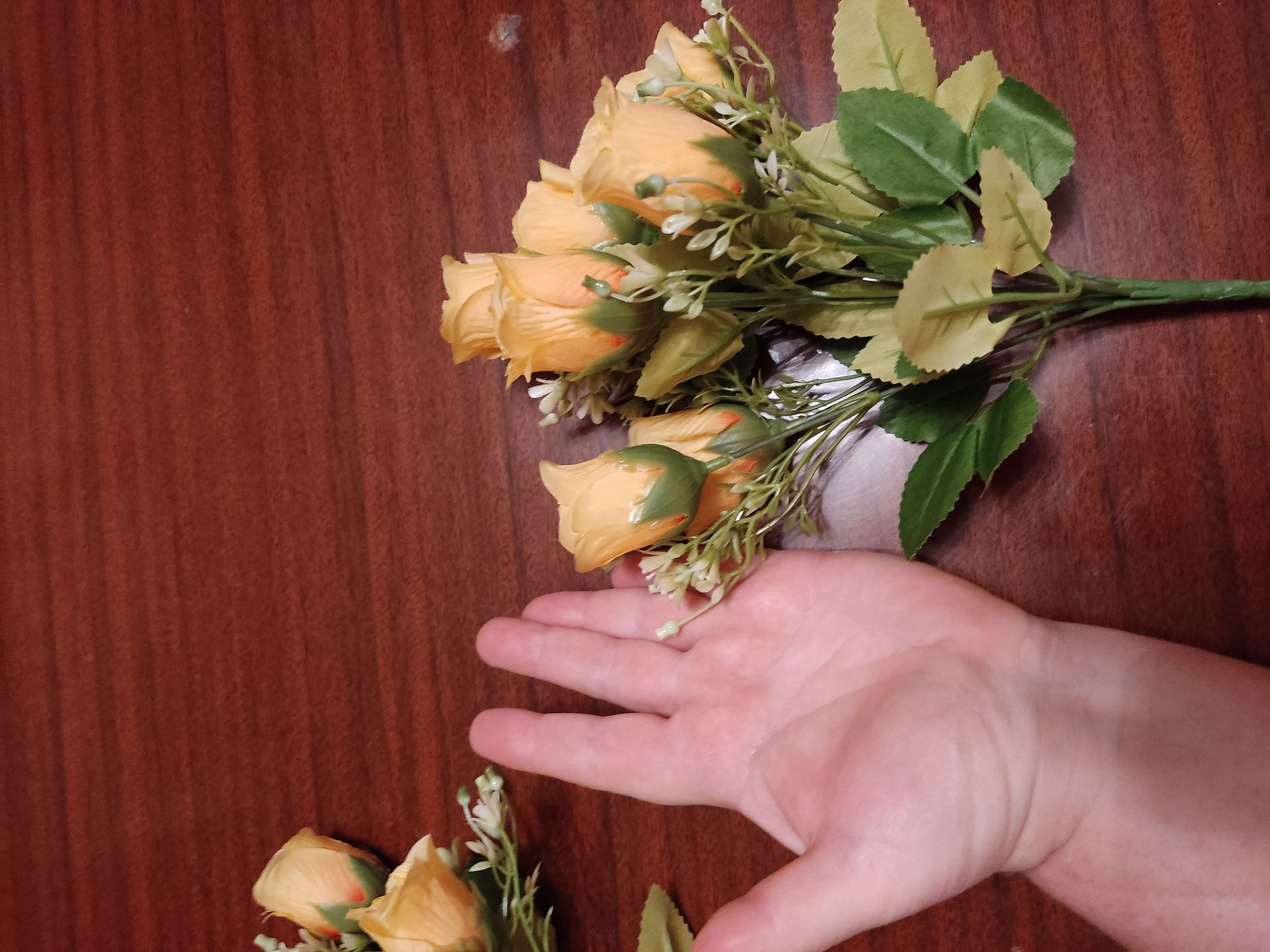 Фотография покупателя товара Букет "Розы обаяние" 28 см, микс