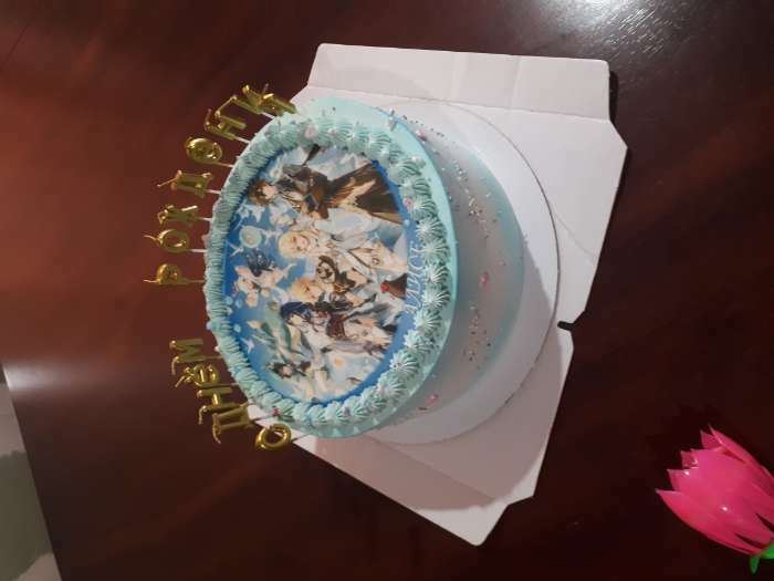 Фотография покупателя товара Свечи для торта  "С Днём Рождения", разноцветные - Фото 3