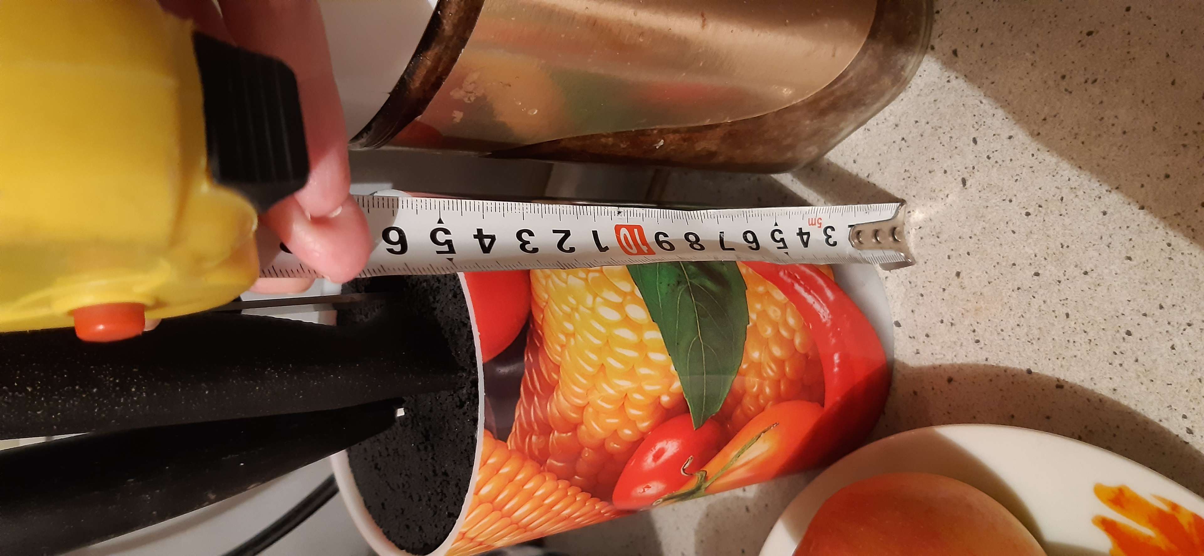 Фотография покупателя товара Подставка для ножей с наполнителем Доляна «Яркоцвет», 14×9 см, цвет МИКС - Фото 4