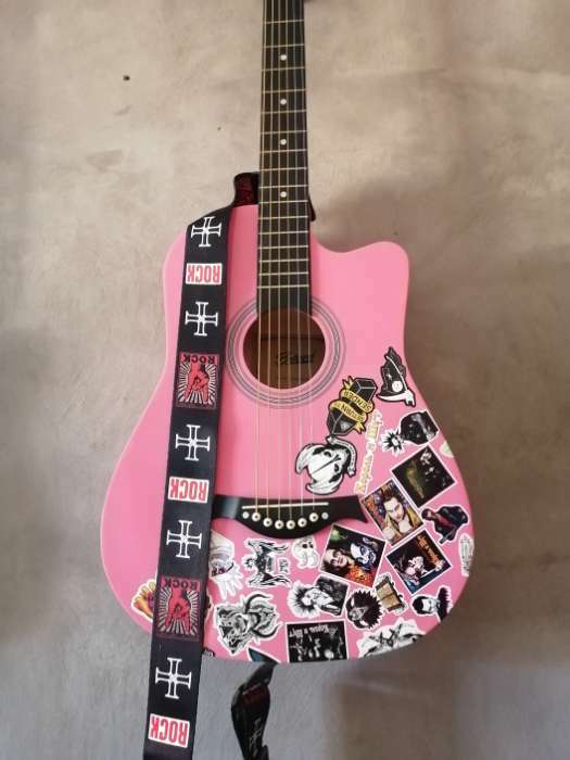 Фотография покупателя товара Ремень для гитары Music Life, 60-117х5 см, кресты