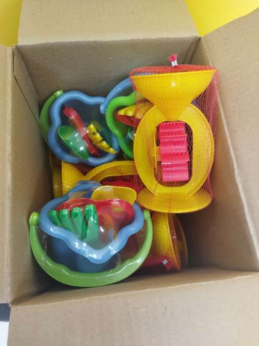 Фотография покупателя товара Песочный набор «Лукошко», 4 элемента, МИКС - Фото 1