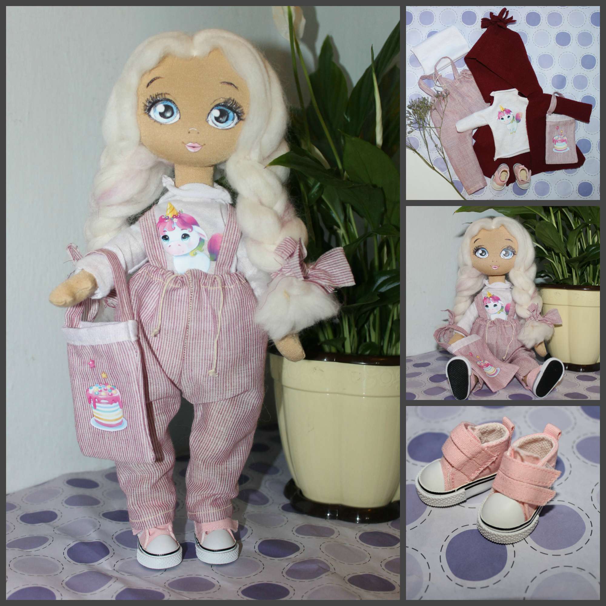 Фотография покупателя товара Набор для шитья. Интерьерная кукла «Кэтти», 30 см - Фото 7
