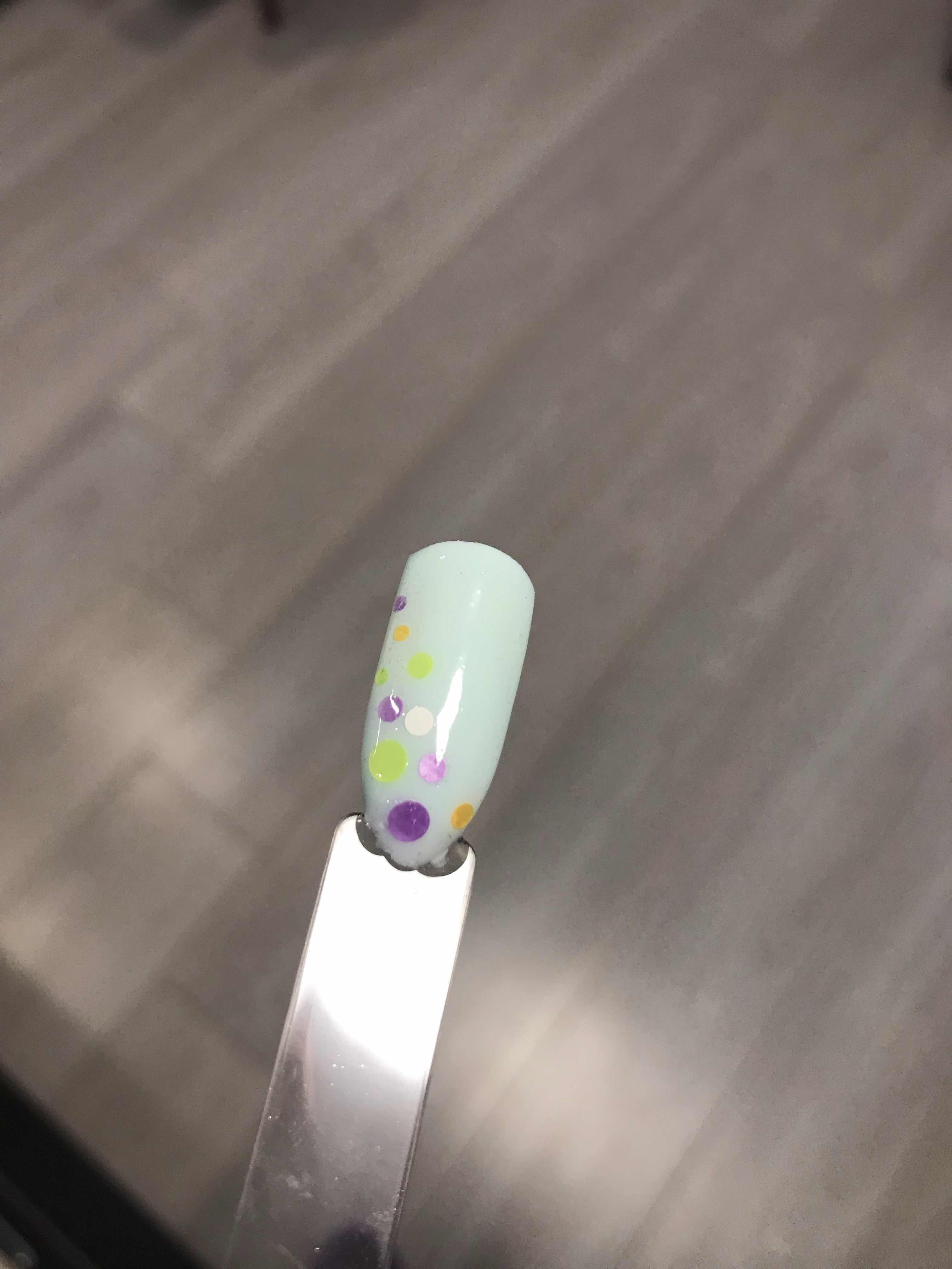 Фотография покупателя товара Втирка флуоресцентная для ногтей, цвет салатовый
