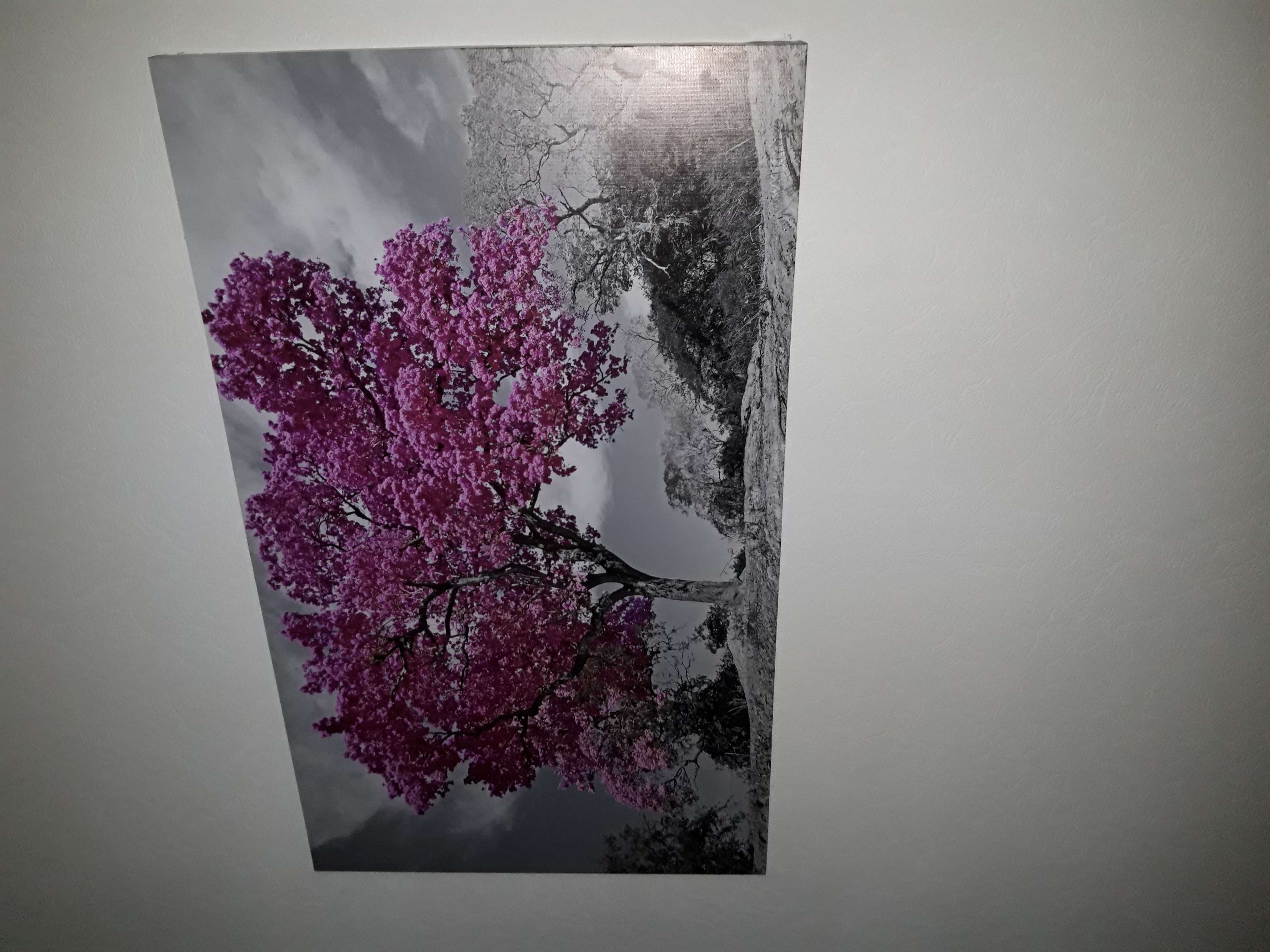 Фотография покупателя товара Картина на холсте "Цветущее дерево" 60*100 см