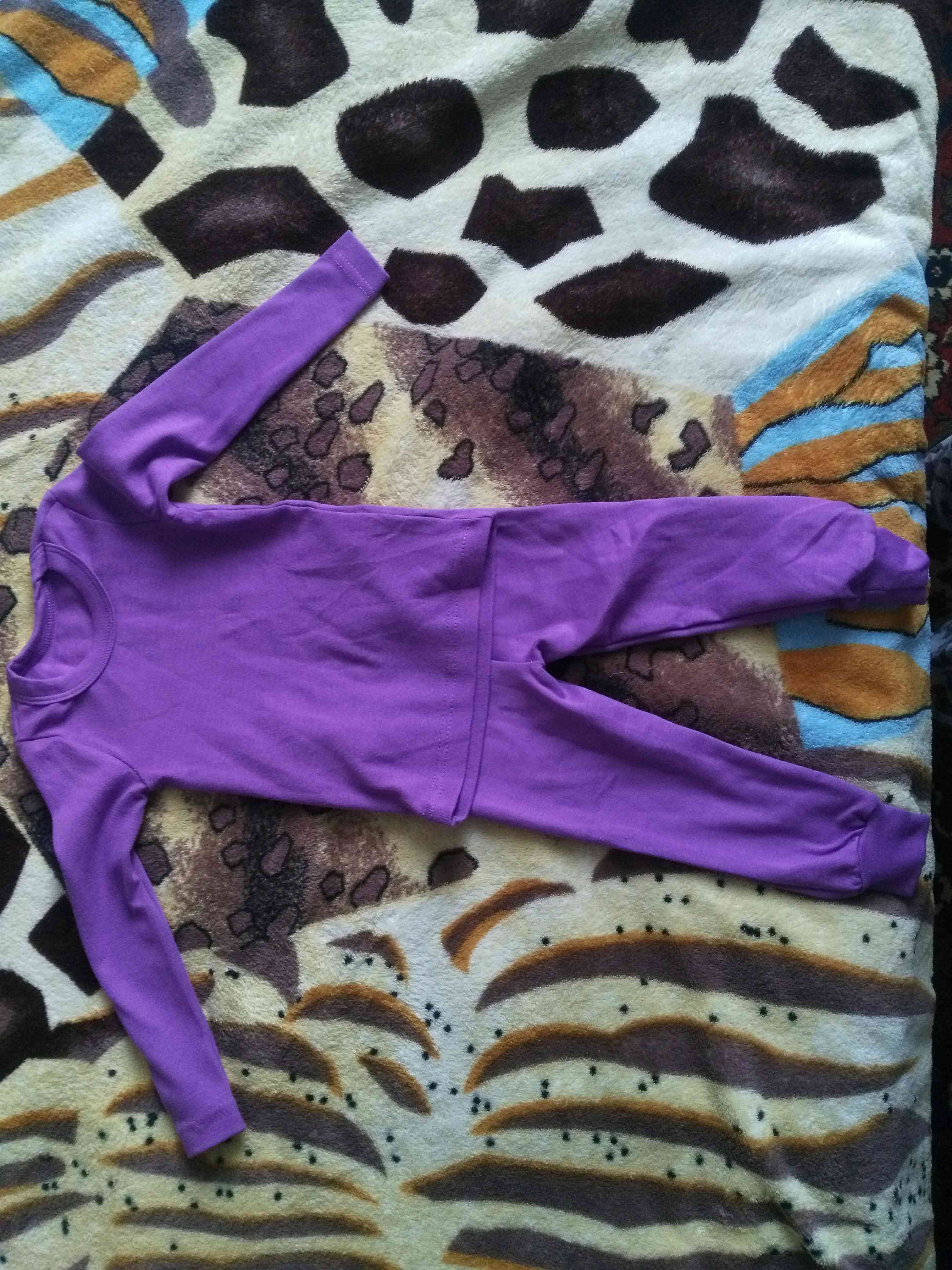 Фотография покупателя товара Комплект детский (термо), цвет фиолетовый, рост 92-98 см - Фото 3