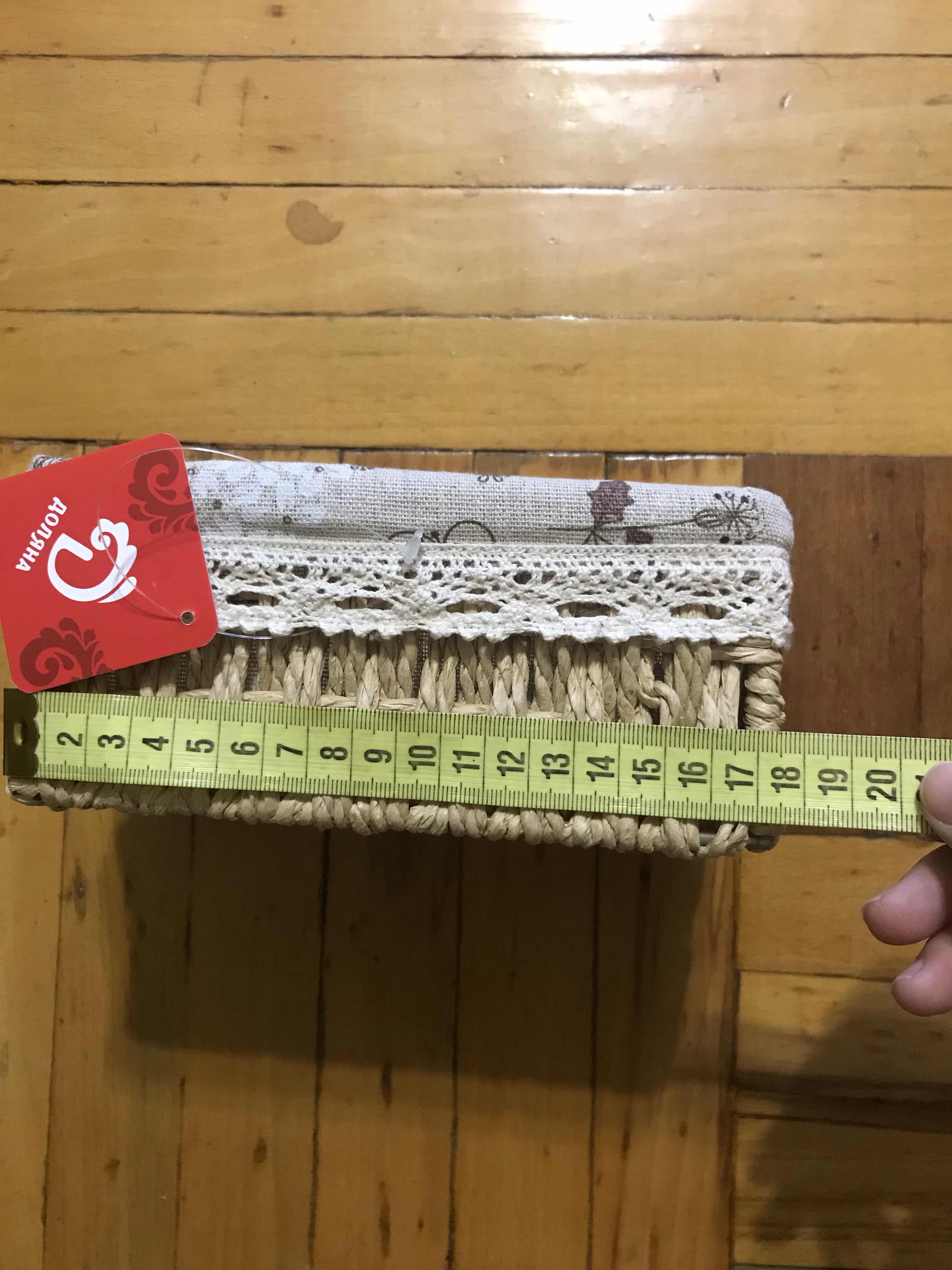 Фотография покупателя товара Корзина для хранения плетёная ручной работы Доляна «Полянка», 18×12×9,5 см, цвет бежевый - Фото 1