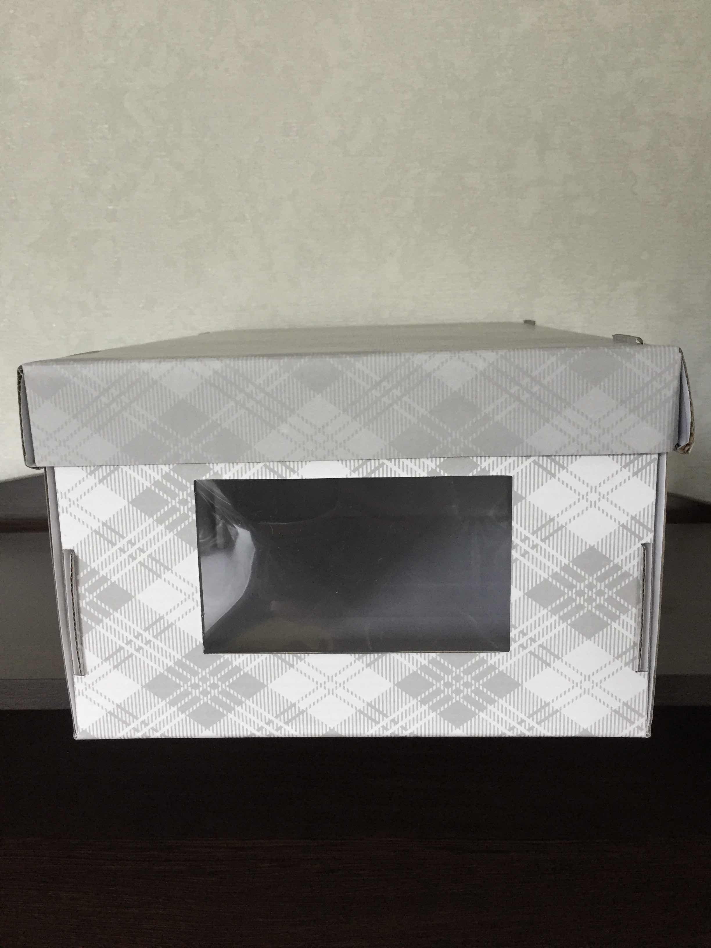 Фотография покупателя товара Складная коробка с PVC окошком «Клетка», 34 × 23 × 15 см - Фото 1
