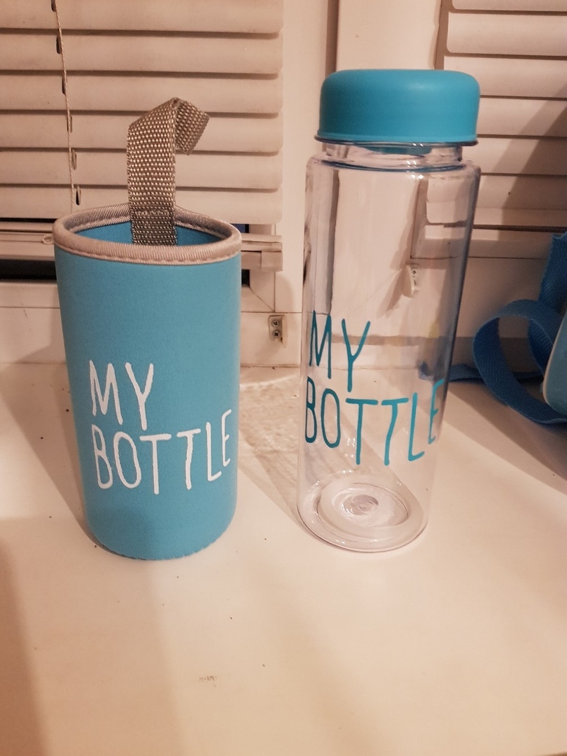 Фотография покупателя товара Бутылка для воды, 500 мл, My bottle, 19.5 х 6 см, чехол в комплекте, микс - Фото 22