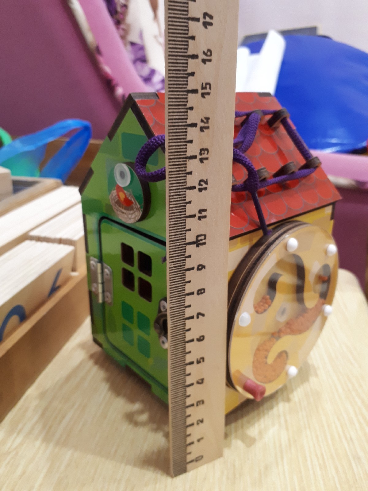 Фотография покупателя товара Развивающая игра для детей «Бизи-домик» МИКС - Фото 2