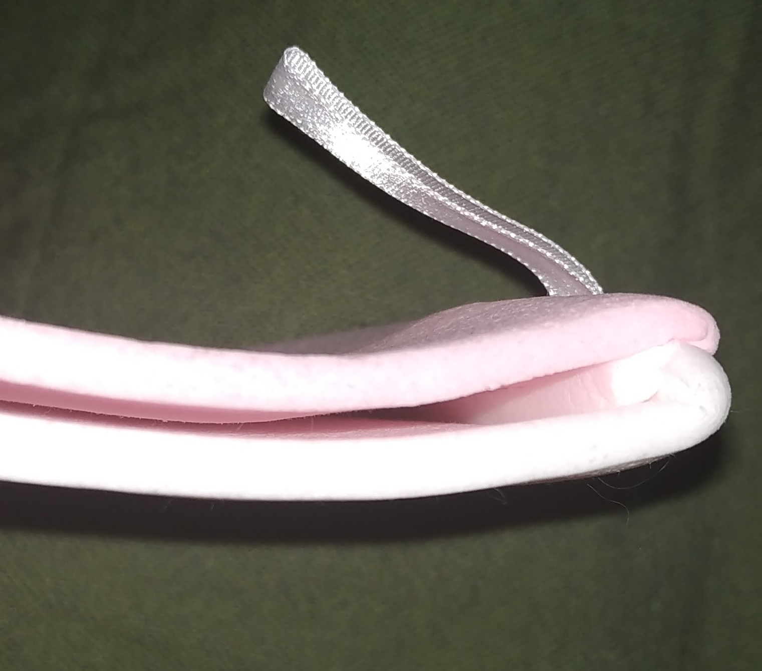 Фотография покупателя товара Спонж для умывания, цвет белый/розовый - Фото 2