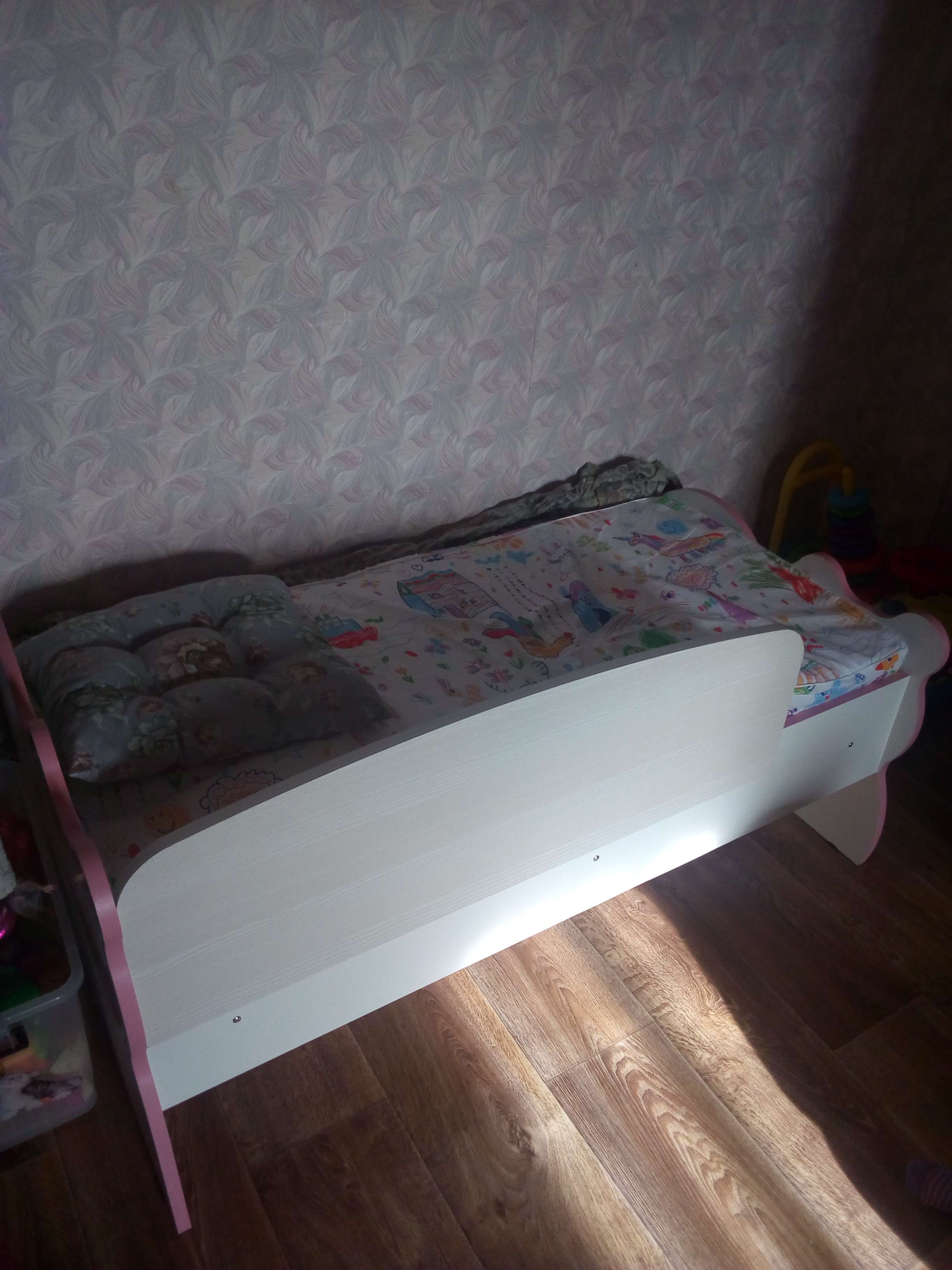 Фотография покупателя товара Детская кроватка «Кошечка», ЛДСП - Фото 5