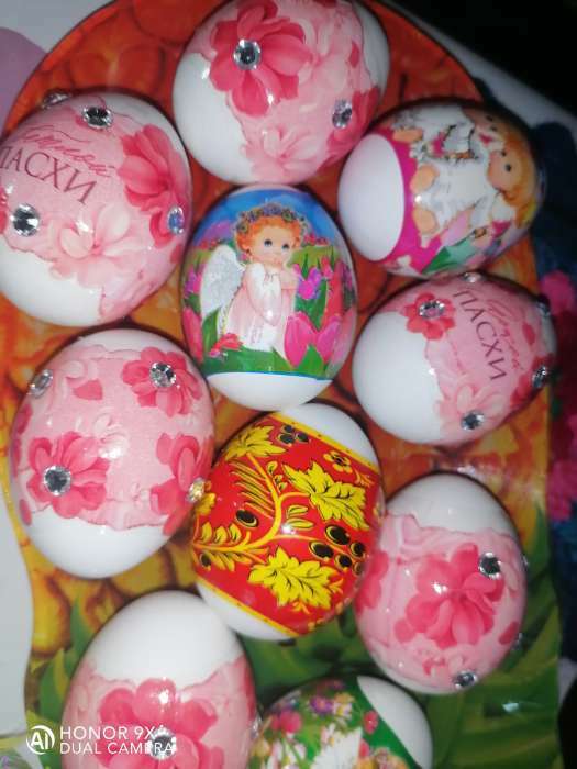 Фотография покупателя товара Пасхальный набор для украшения яиц «Яркой Пасхи», 9 х 16 см - Фото 1