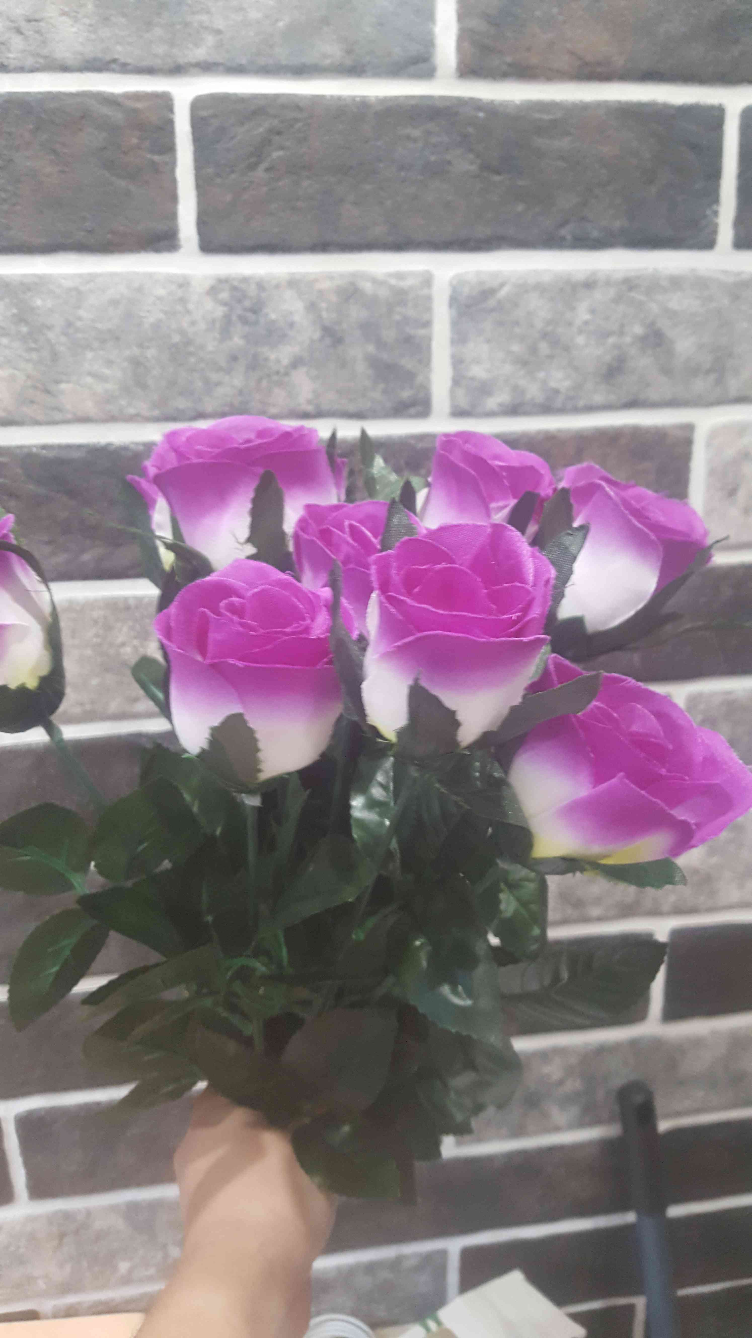 Фотография покупателя товара Цветы искусственные "Роза" 65 см d-5 см, микс - Фото 5