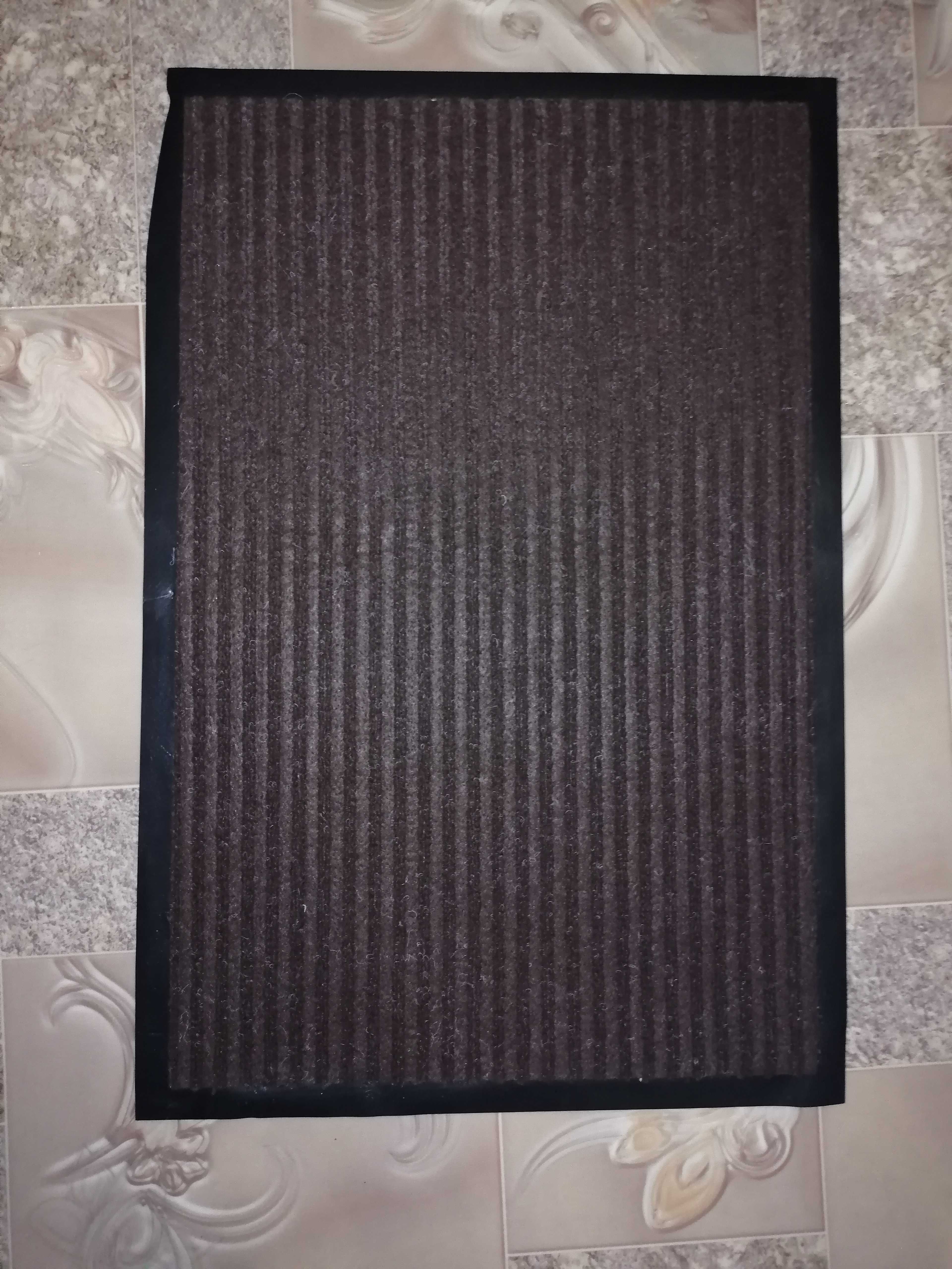 Фотография покупателя товара Коврик придверный влаговпитывающий, ребристый «Стандарт», 40×60 см, цвет коричневый - Фото 1
