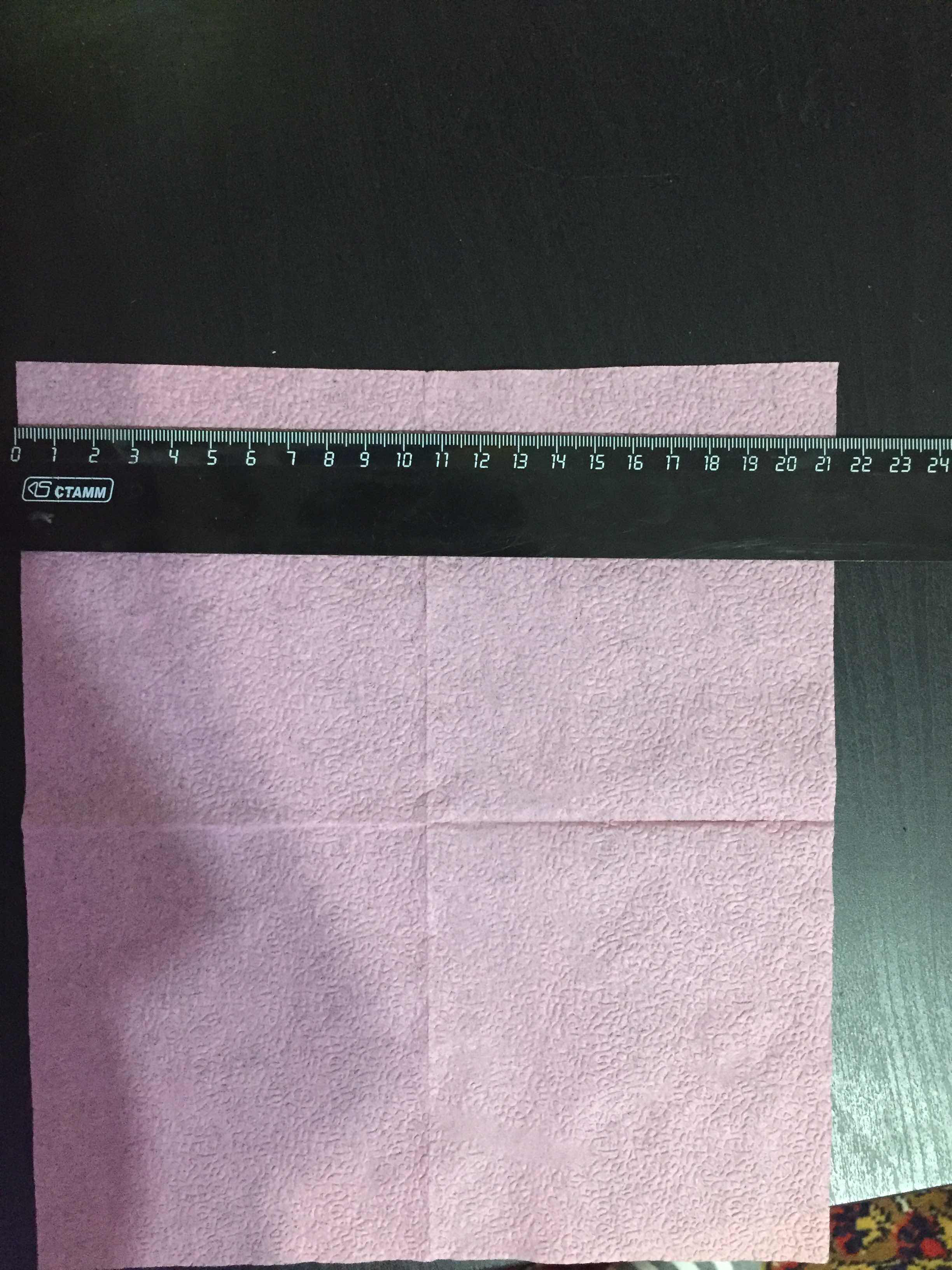 Фотография покупателя товара Салфетки бумажные розовые Big Pack, 24*24 см, 350 шт. - Фото 7