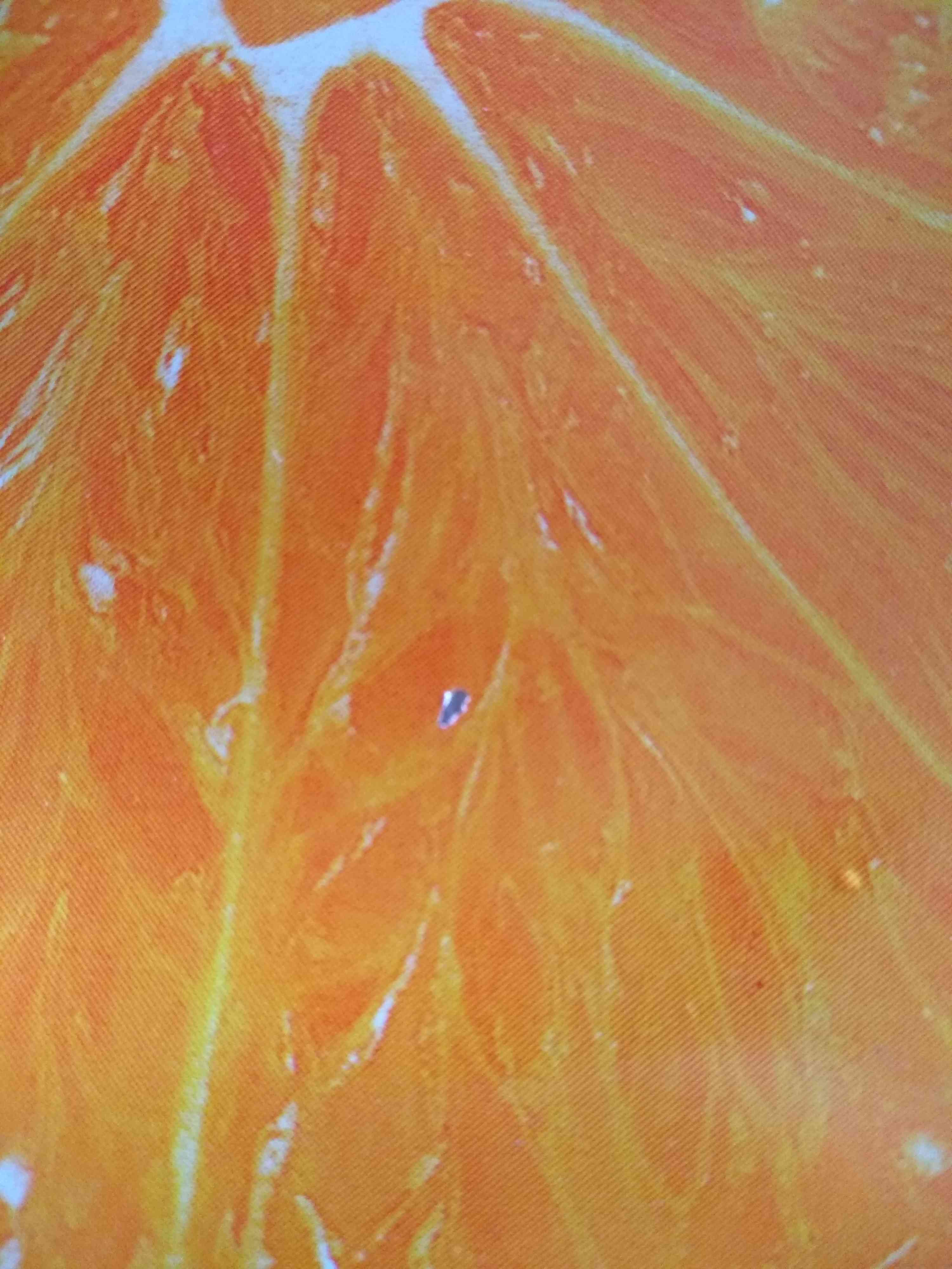 Фотография покупателя товара Тарелка «Апельсин», d=21,5 см, цвет оранжевый