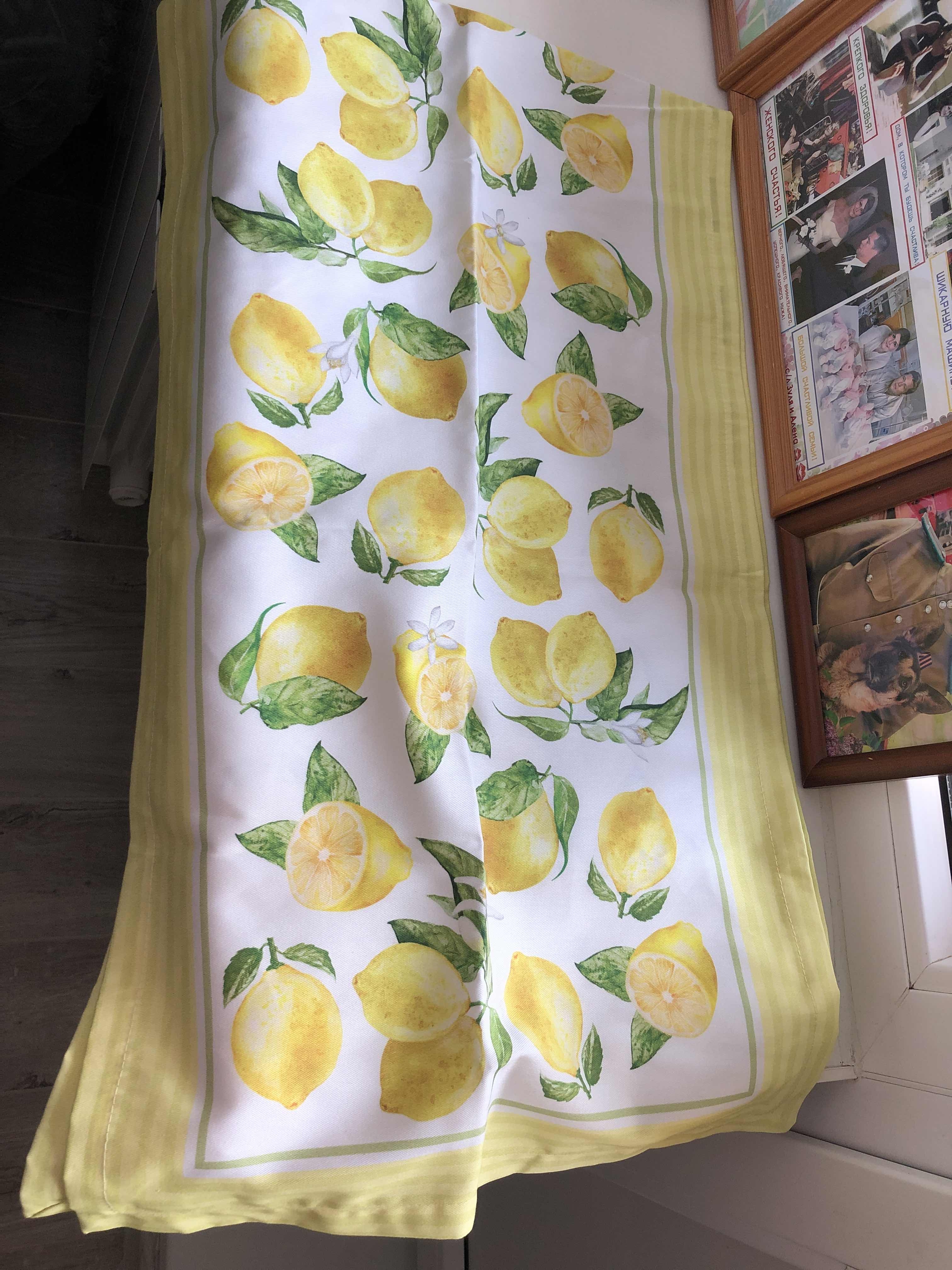 Фотография покупателя товара Дорожка на стол "Лимоны" 40х146 см, 100% хлопок, саржа 190 гр/м2 - Фото 8