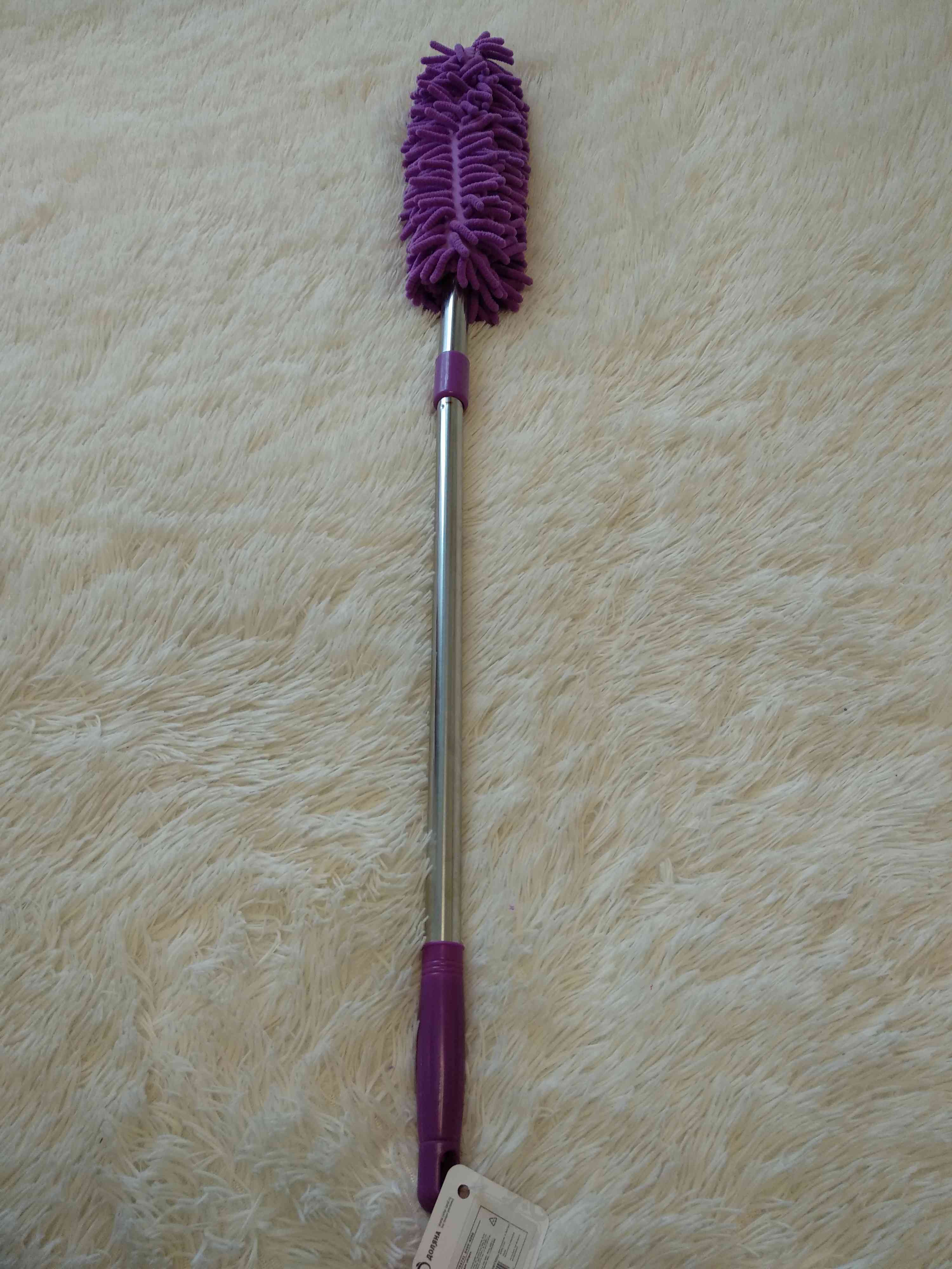 Фотография покупателя товара Щётка для уборки, телескопическая ручка 61-97 см, цвет МИКС - Фото 4