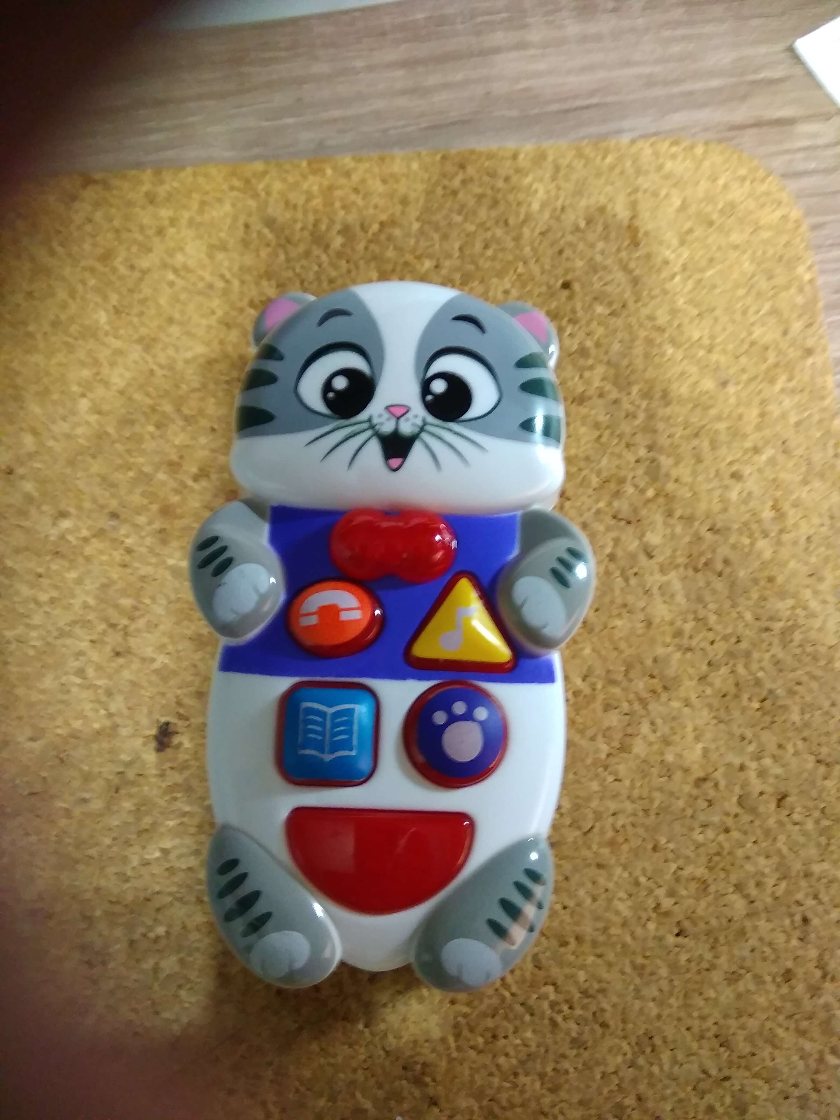 Фотография покупателя товара Музыкальная игрушка «Забавные зверята: Котёнок», русская озвучка, световые эффекты, цвет серый