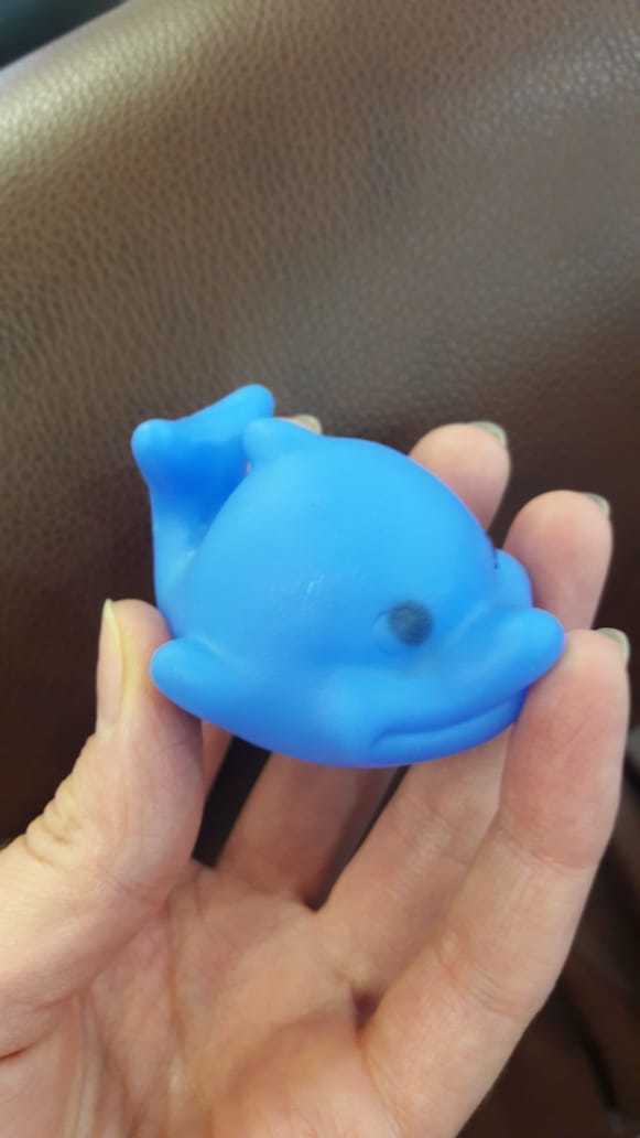 Фотография покупателя товара Набор резиновых игрушек для ванны «Дельфинчики», с пищалкой, 5 шт, Крошка Я - Фото 3