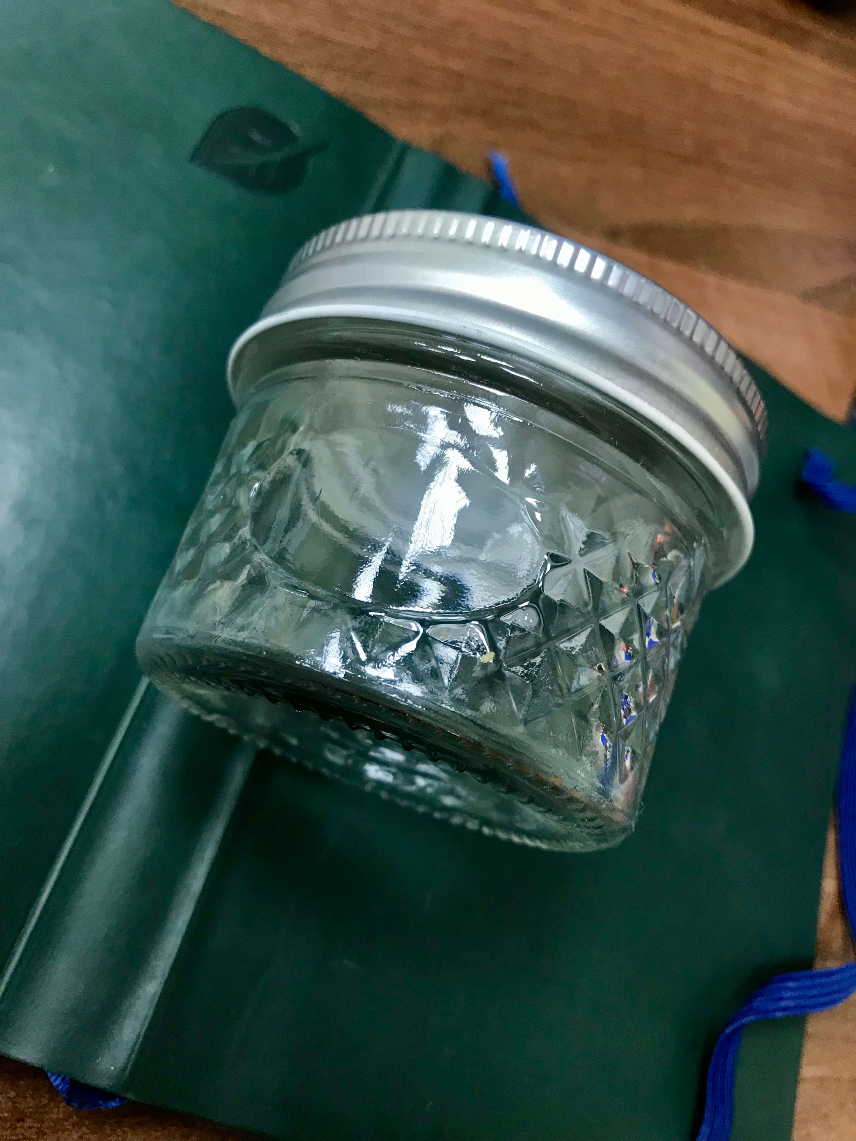 Фотография покупателя товара Баночка стеклянная для специй с металлической крышкой Доляна «Кристалл», 160 мл, 7×5,5 см