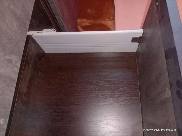 Фотография покупателя товара Кухонный гарнитур угловой «Симфония мега прайм», 2700×1500 мм, цвет бетон светлый/бетон тёмный/венге - Фото 7