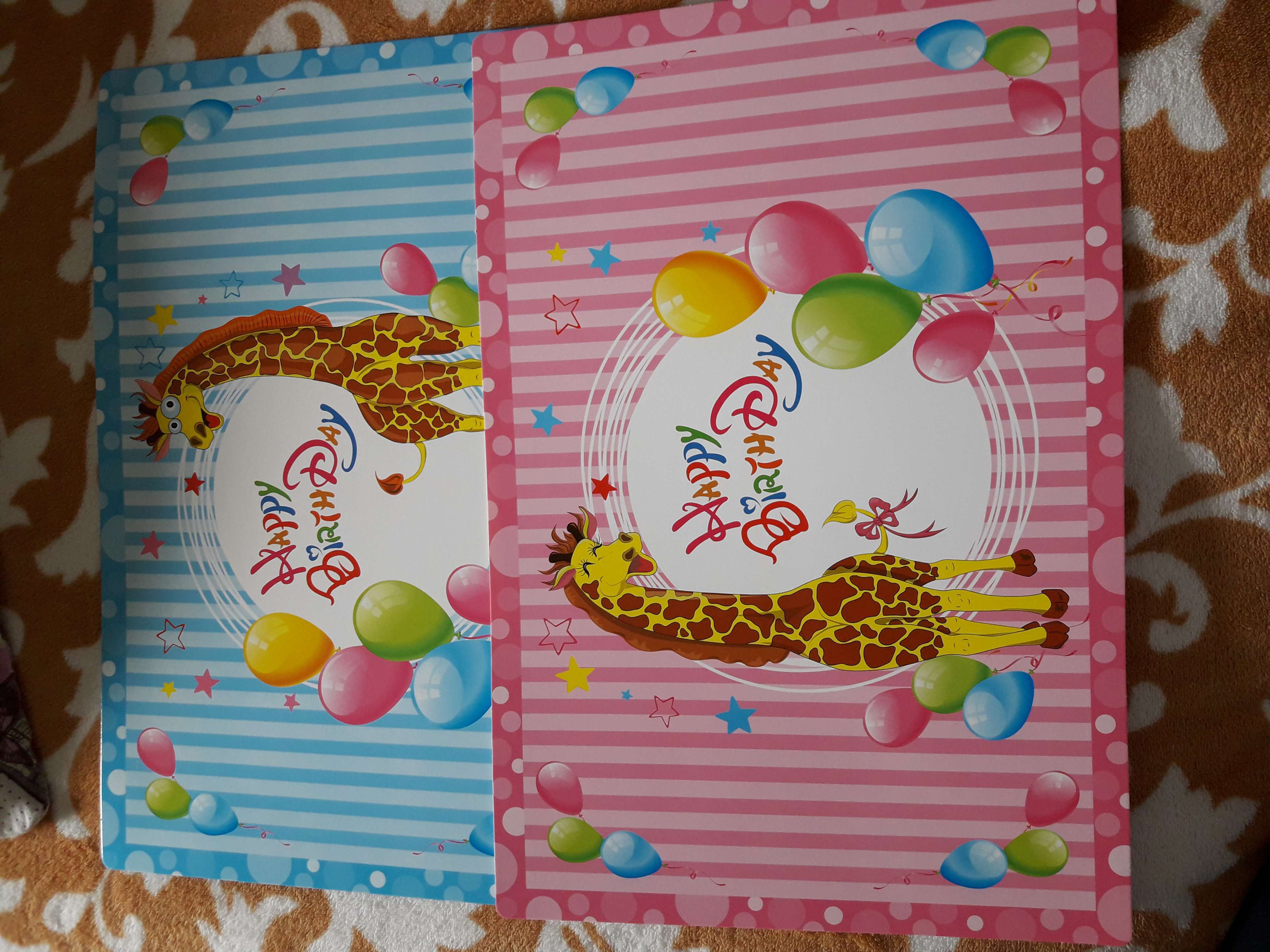 Фотография покупателя товара Подтарельник бумажный «Жирафик», набор 6 шт., розовый цвет - Фото 1