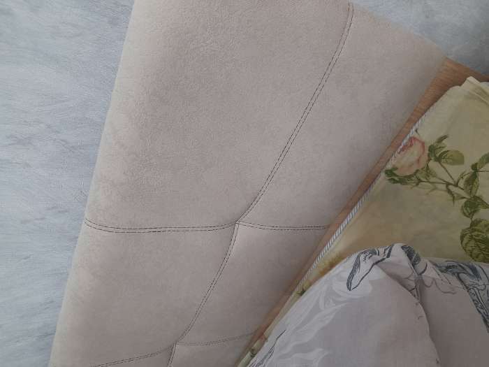 Фотография покупателя товара Кровать двуспальная Svetlana – 2, спальное место 1600×2000 мм, велюр, цвет коричневый - Фото 15