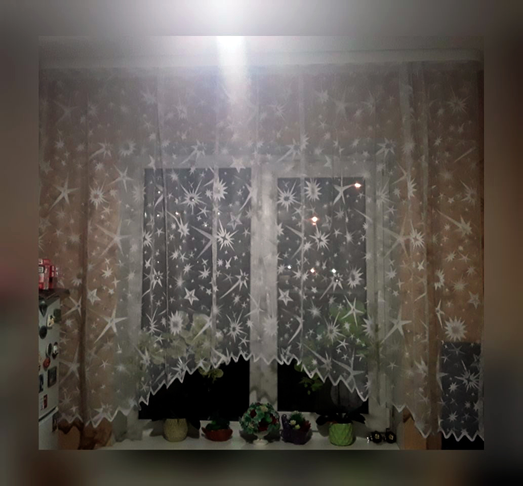 Фотография покупателя товара Тюль на кухню со шторной лентой, 315х160 см, цвет белый, 100% полиэстер - Фото 9