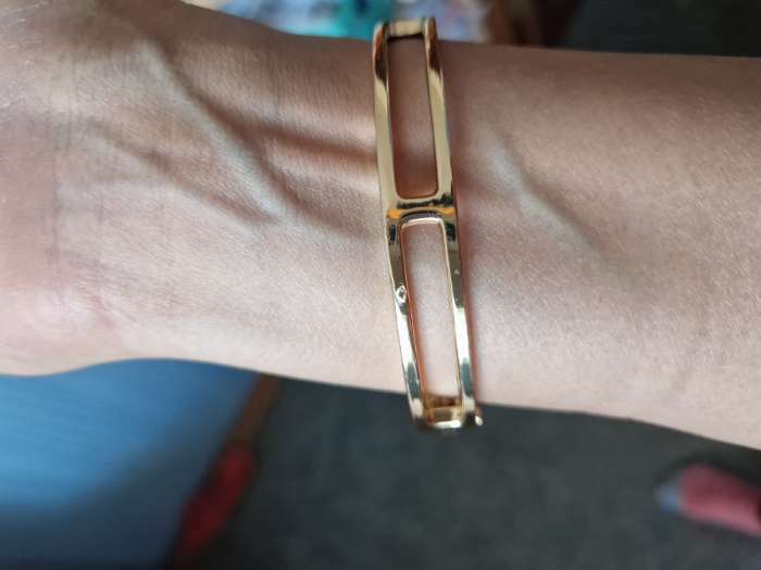 Фотография покупателя товара Браслет «Каркас» цепь, d=7 см, цвет серебро - Фото 5