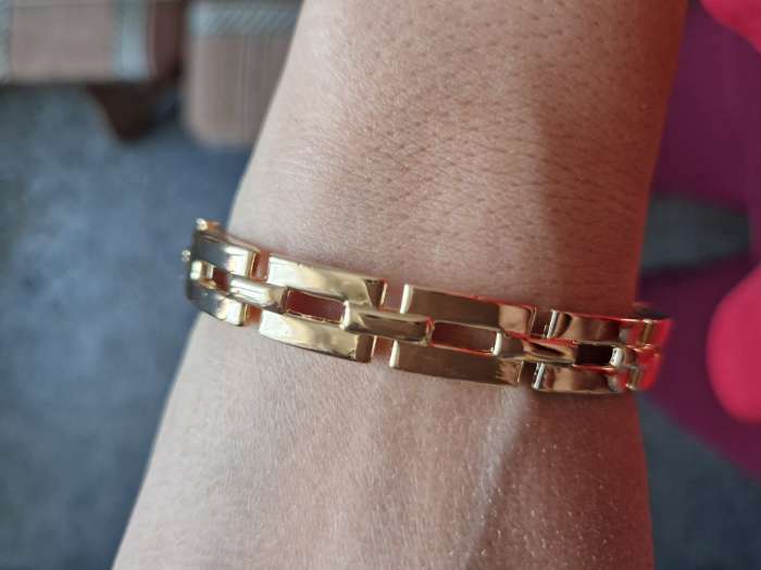 Фотография покупателя товара Браслет «Каркас» цепь, d=7 см, цвет серебро - Фото 1