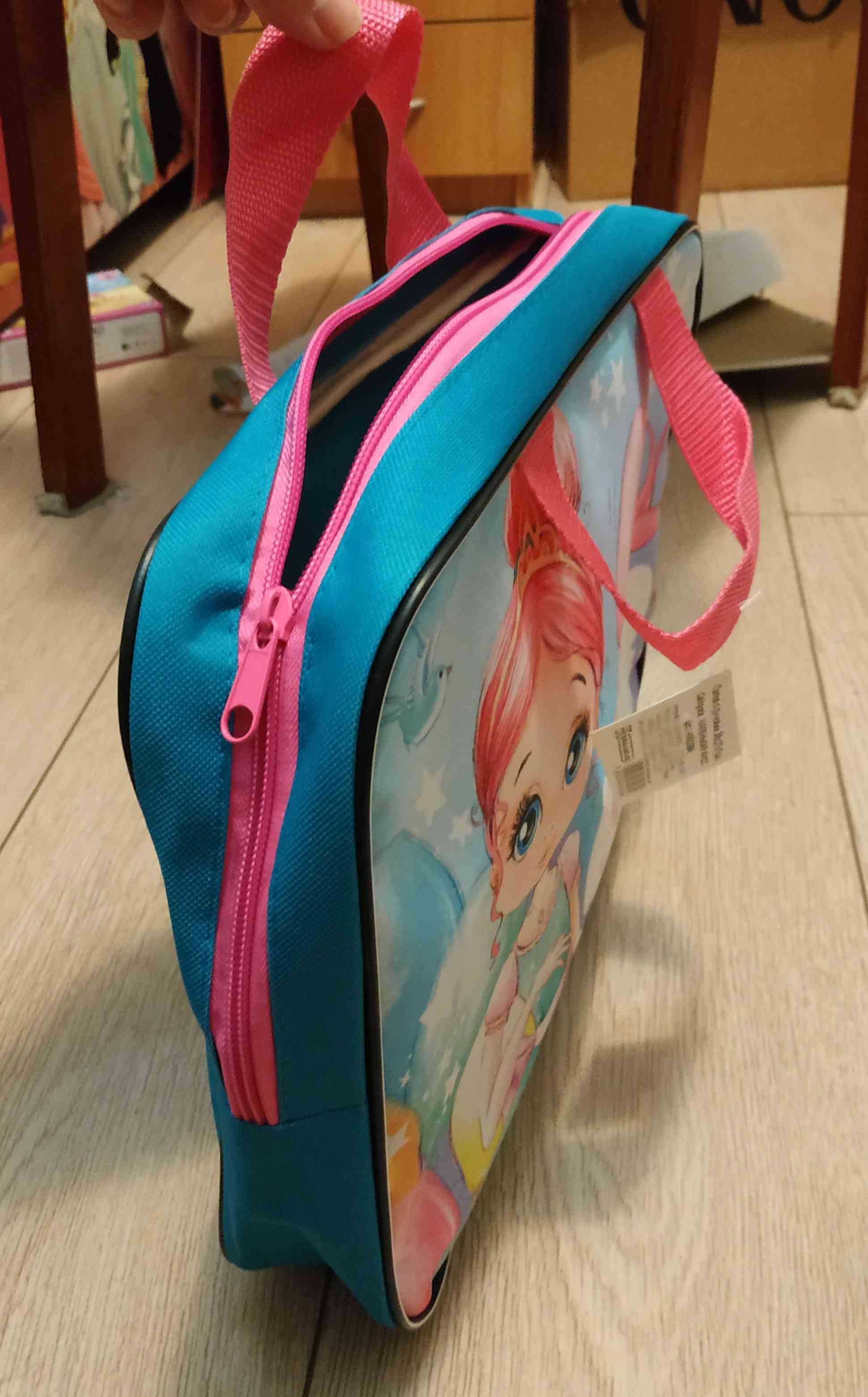 Фотография покупателя товара Папка с ручками текстильная, А4, 330 х 260 х 70 мм, Calligrata, «Маленькая мисс» - Фото 5