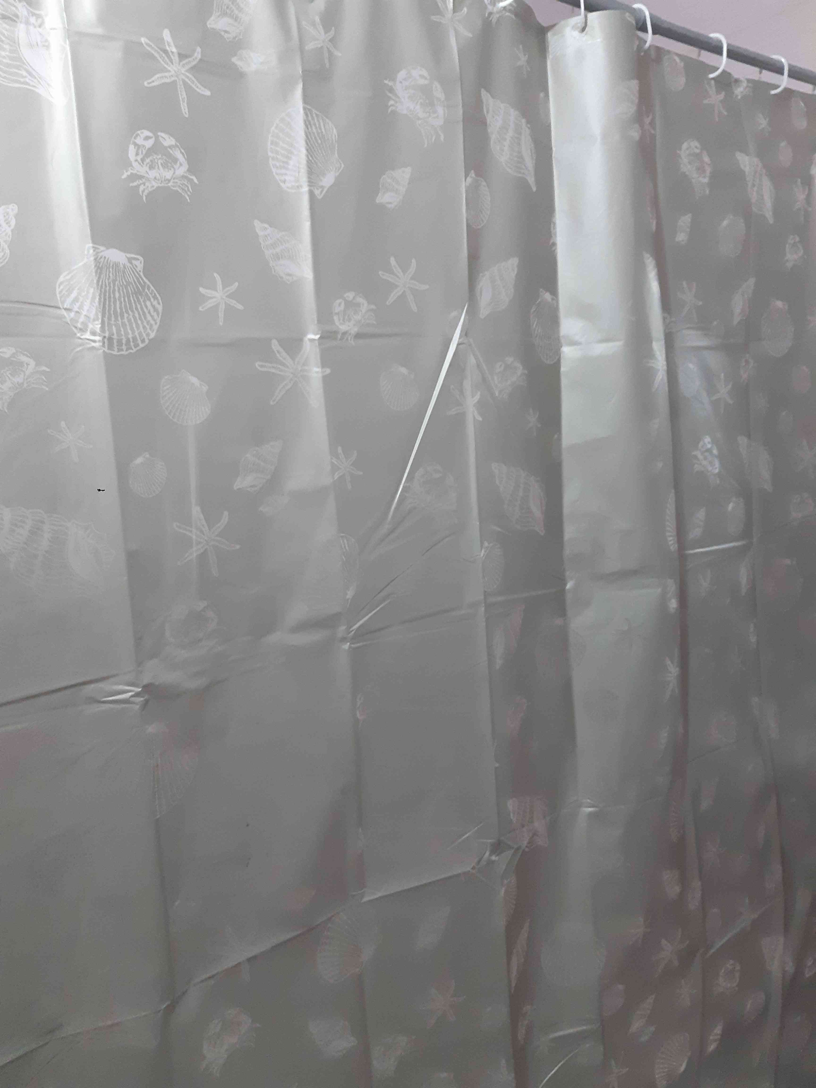 Фотография покупателя товара Штора для ванны Доляна «Капли», 180×180 см, EVA - Фото 2