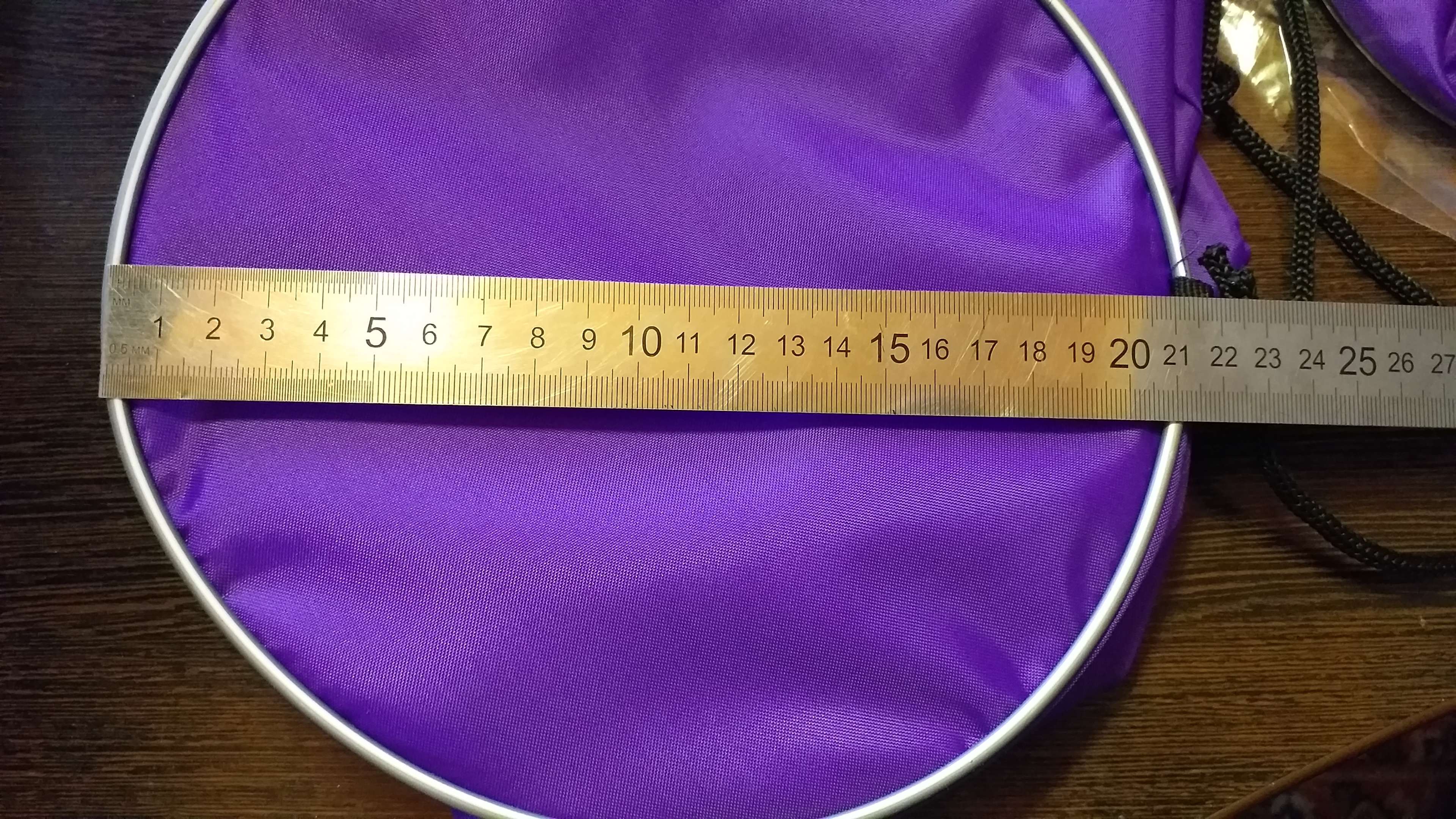 Фотография покупателя товара Мешок для обуви и мячей Calligrata стандарт, круглое дно, 360 х 220 мм, плотность 210 D, фиолетовый - Фото 2