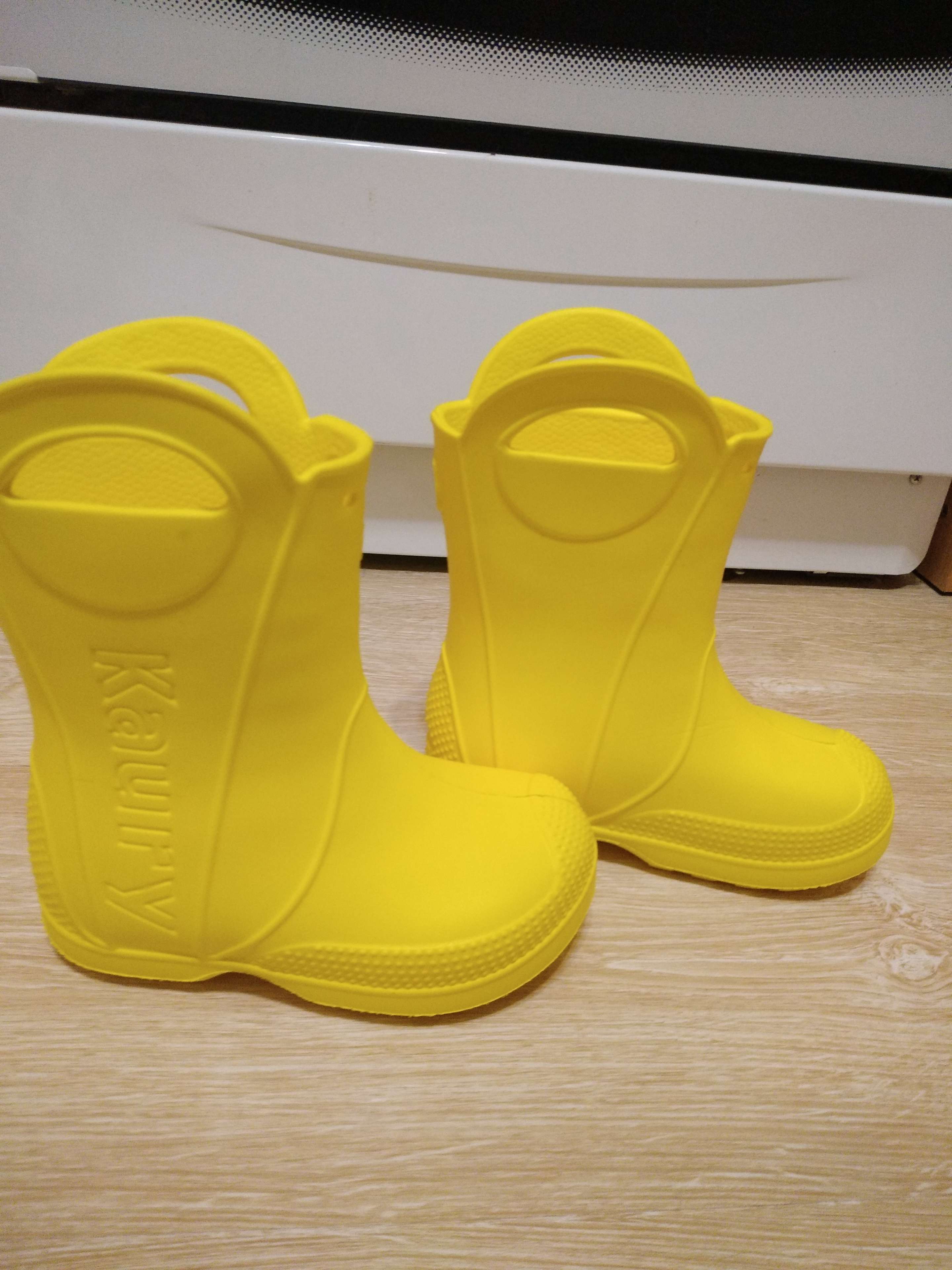 Фотография покупателя товара Сапоги резиновые детские, цвет жёлтый, размер 26-27 - Фото 13