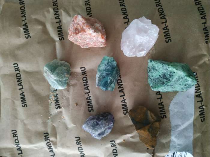 Фотография покупателя товара Набор для творчества "7 минералов", кристаллы, фракция 2-3 см, 100 гр