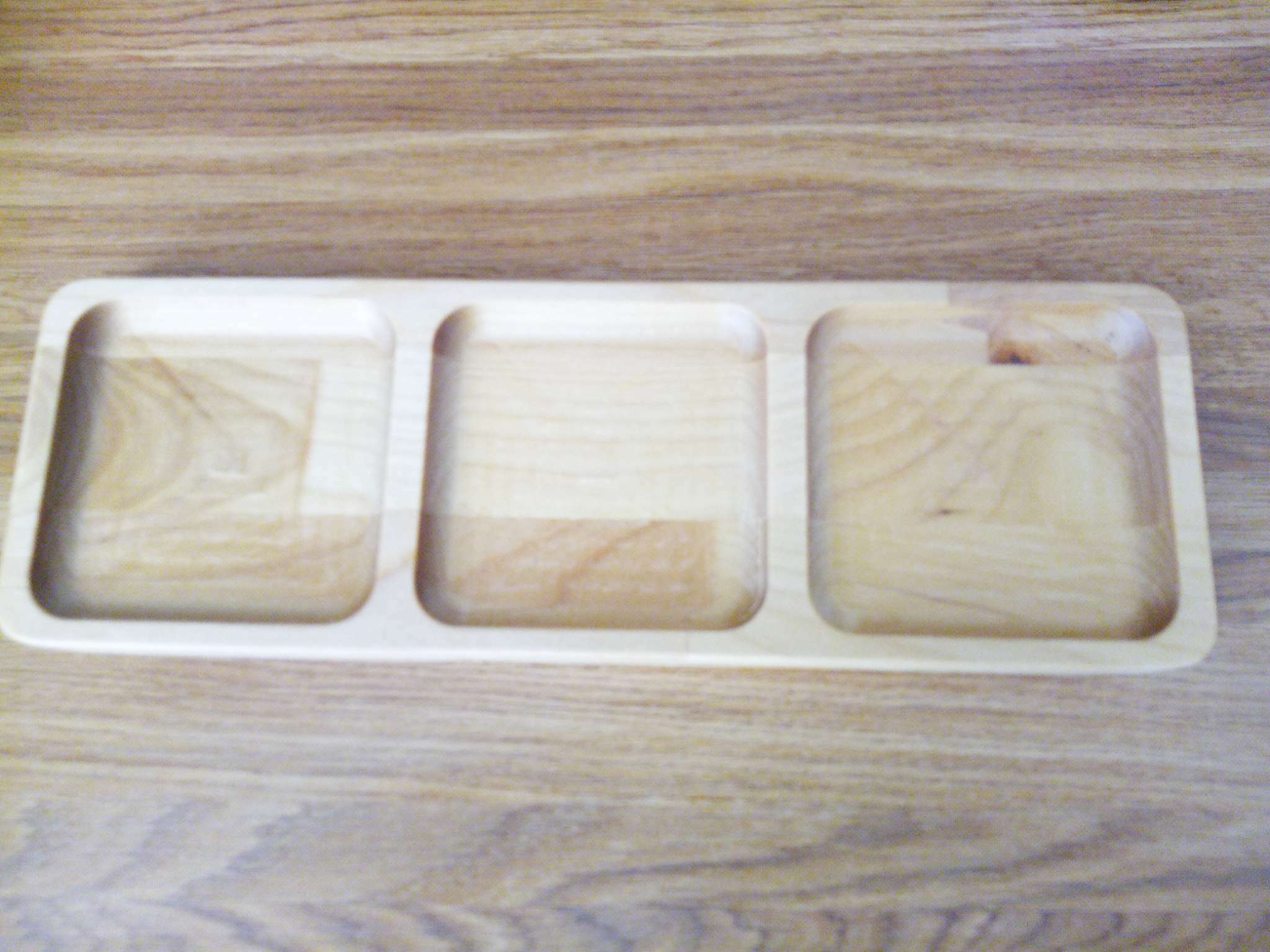 Фотография покупателя товара Менажница деревянная Доляна, 30×10×1,8 см, 3 секции, берёза - Фото 1