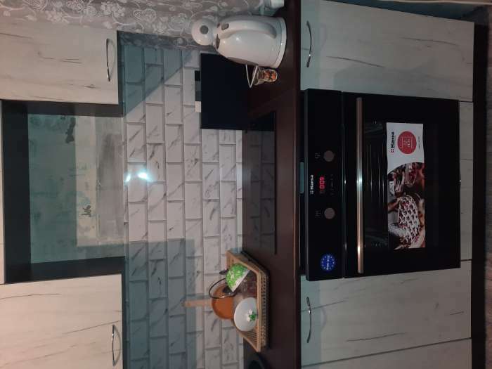 Фотография покупателя товара Кухонный фартук на стену «Плитка мрамор», 3000×600 мм, цвет белый - Фото 5