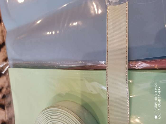 Фотография покупателя товара Лента репсовая «Серебряные нити», 25 мм × 23 ± 1 м, цвет красный №026 - Фото 9