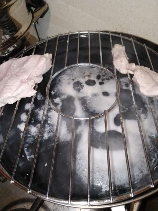 Фотография покупателя товара Сковорода- гриль Healthy grill, d=33 см, эмалированное покрытие, цвет чёрный - Фото 4
