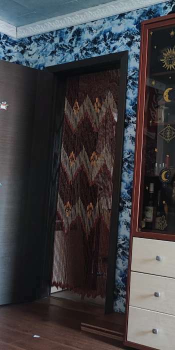 Фотография покупателя товара Занавеска декоративная деревянная, 90х190 см, 52 нити - Фото 2