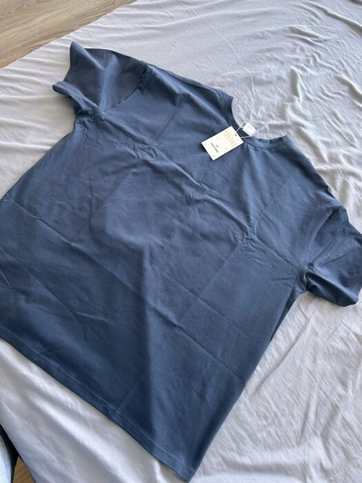 Фотография покупателя товара Футболка женская MINAKU OVERSIZE FIT, графитовый, размер 42 - Фото 2