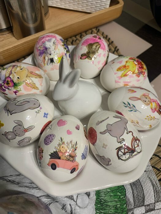 Фотография покупателя товара УЦЕНКА Подставка для яиц Доляна «Зайка», 19×9 см, 8 ячеек - Фото 2