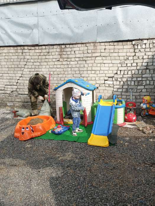 Фотография покупателя товара Песочница «Собачка», цвет оранжевый - Фото 3