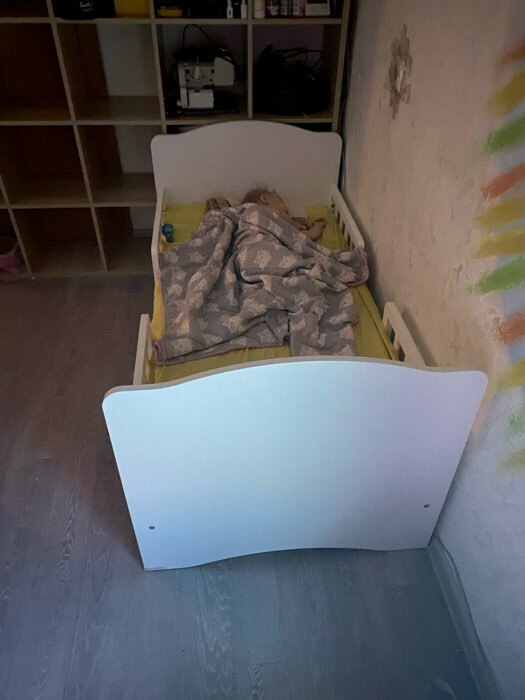 Фотография покупателя товара Кровать детская Классика, спальное место 1400х700, цвет белый - Фото 16