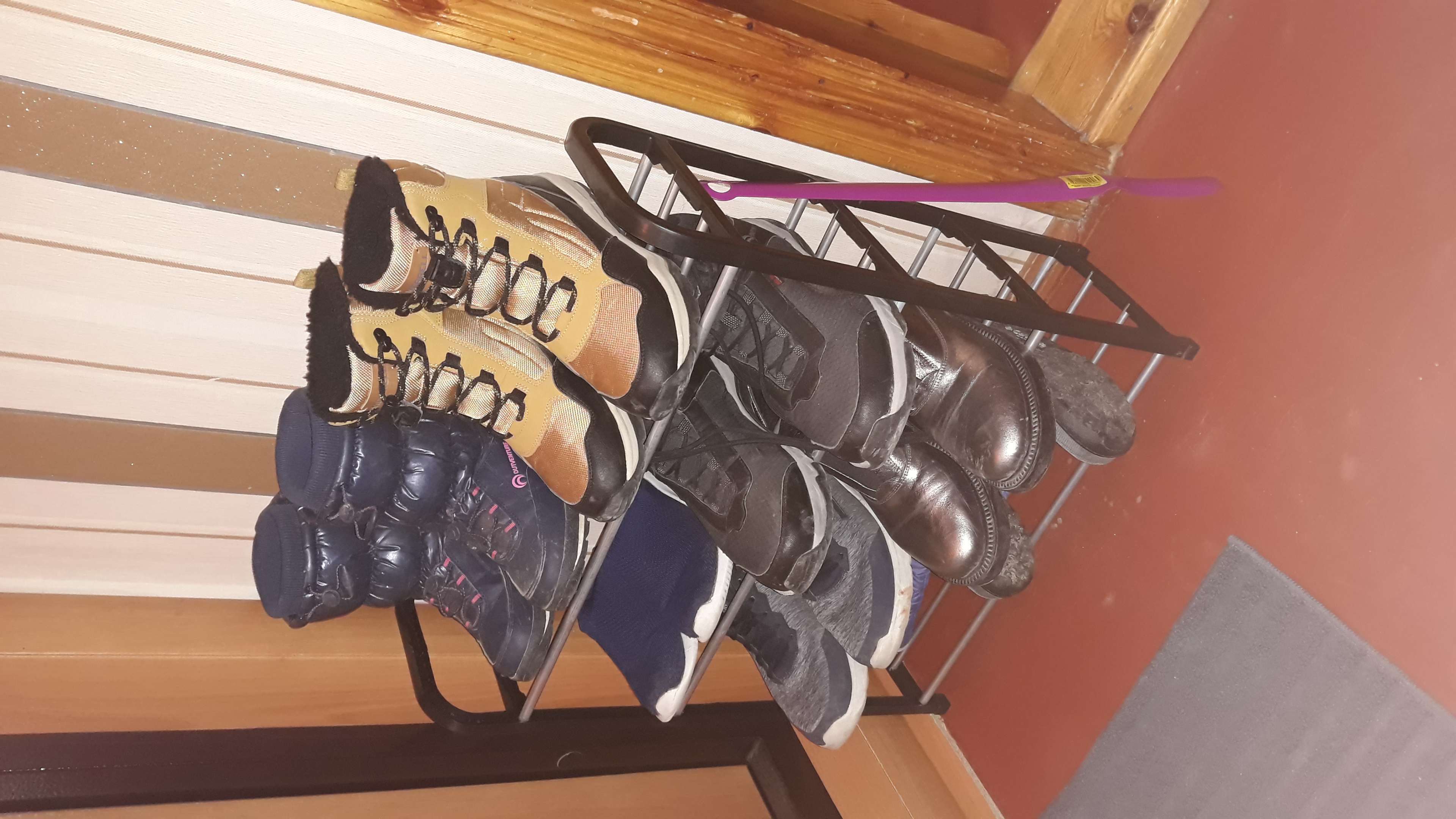 Фотография покупателя товара Обувница Доляна, 4 яруса, 50×19×59 см, цвет синий - Фото 39