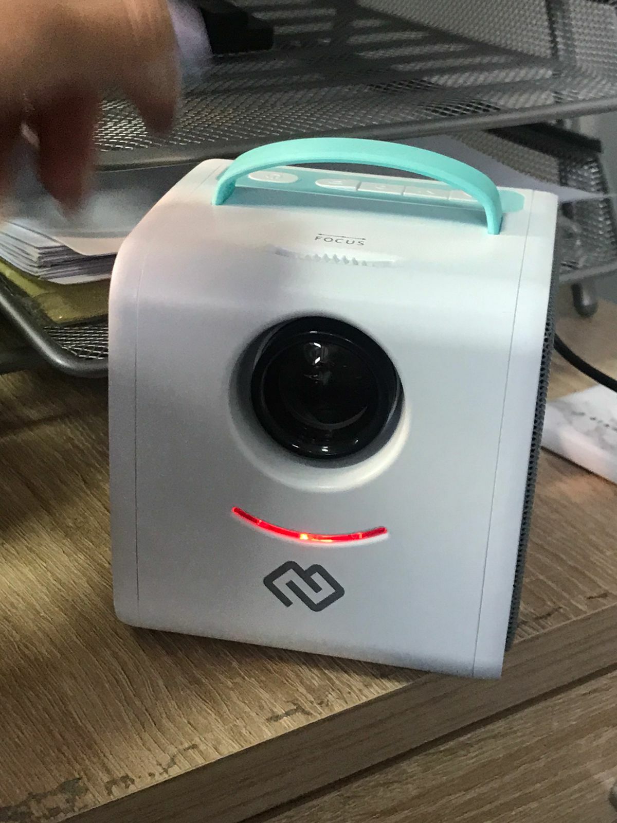 Фотография покупателя товара Мини-кинотеатр Digma DiMagic Kids (DM002), проектор, белый/синий - Фото 3