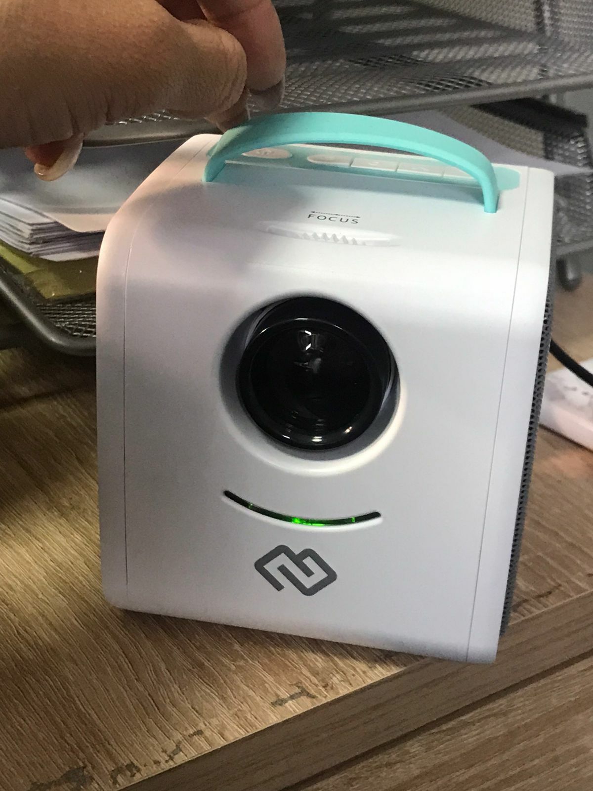 Фотография покупателя товара Мини-кинотеатр Digma DiMagic Kids (DM002), проектор, белый/синий - Фото 1